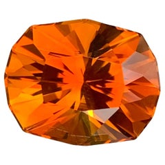 9.95 Carat Natural Loose Madeira Citrine Cushion Shape Gem