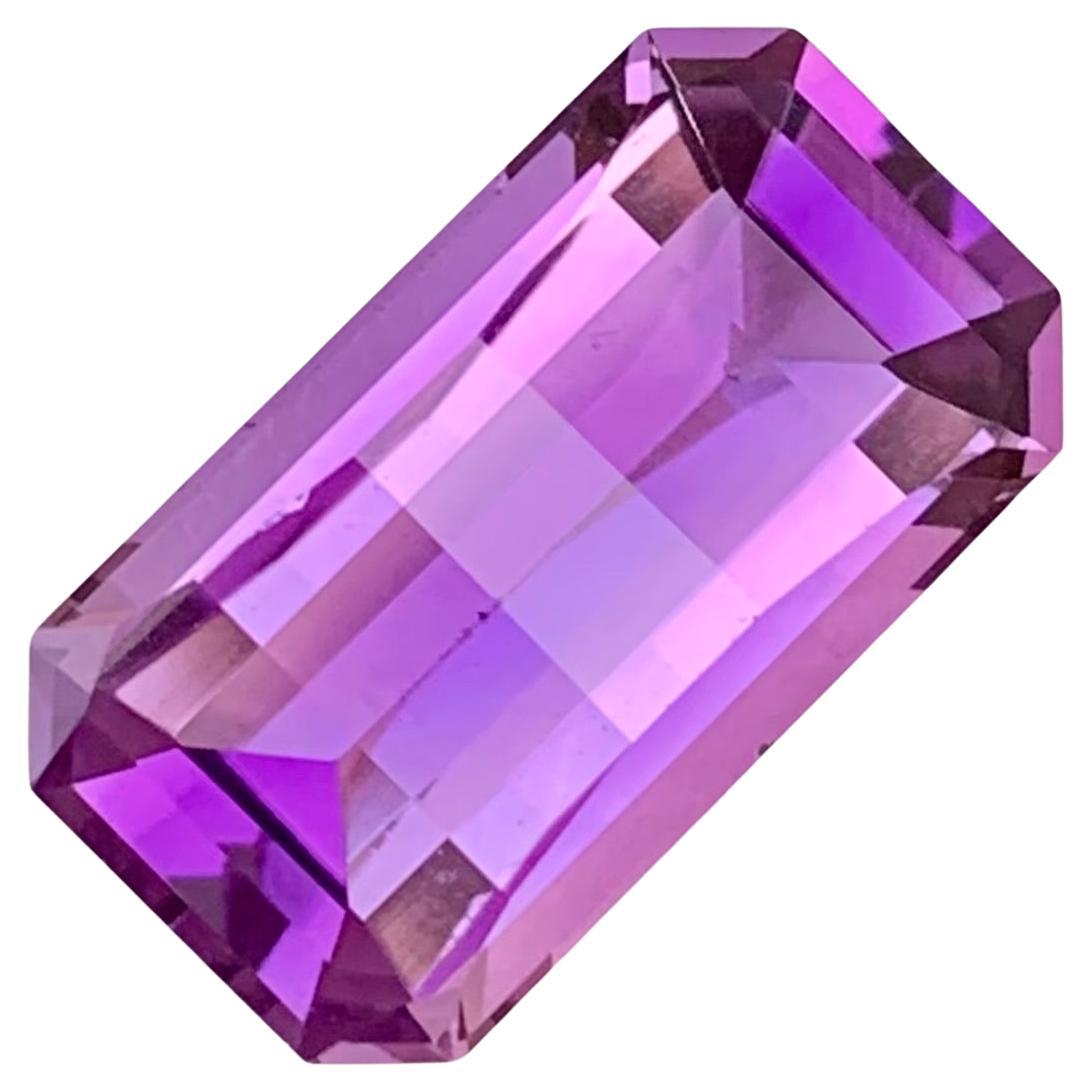 Améthyste naturelle non sertie de 9,95 carats, pierre précieuse taille pixelisée pour collier  en vente