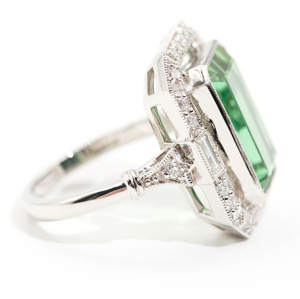 antique emerald ring art deco