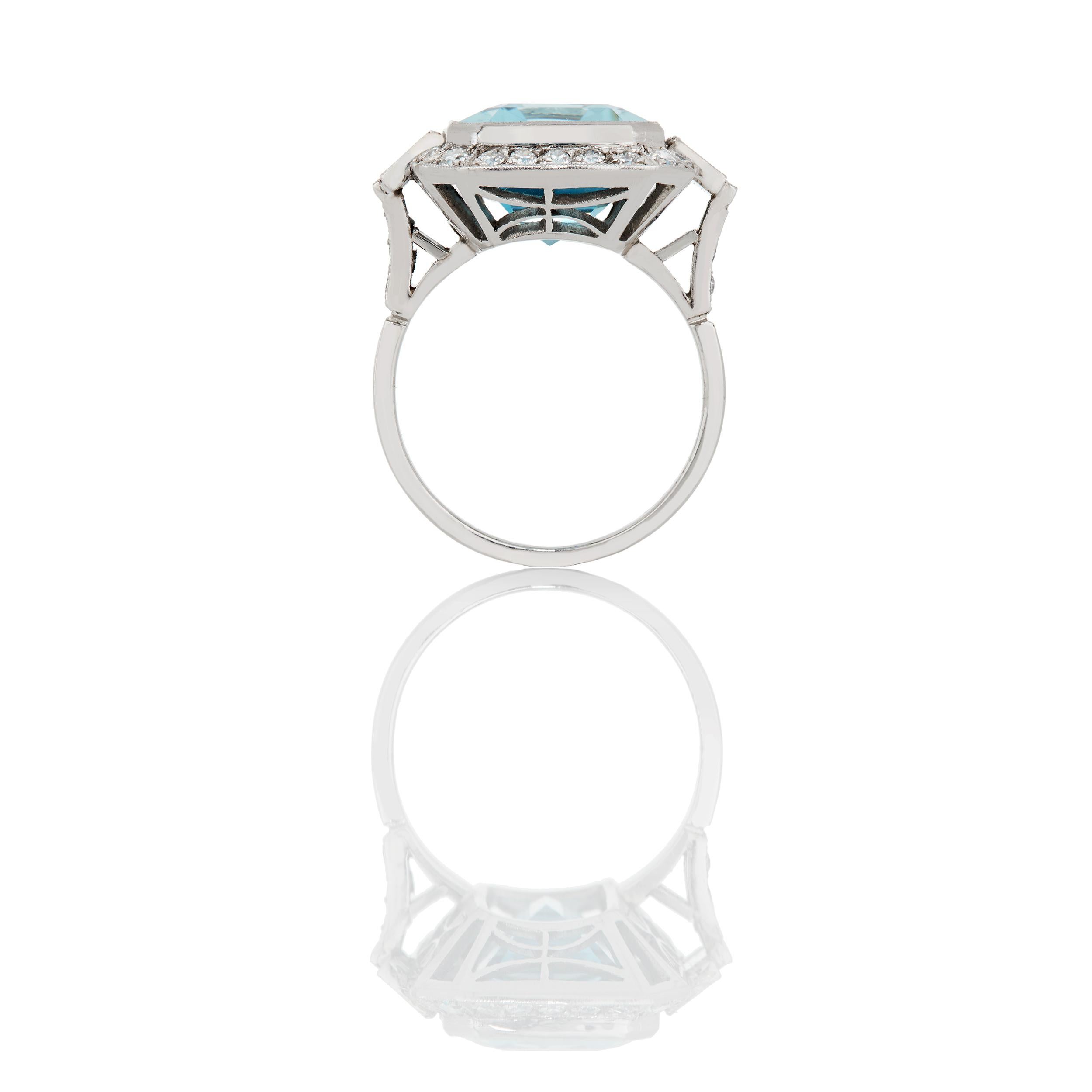 10 carat aquamarine ring