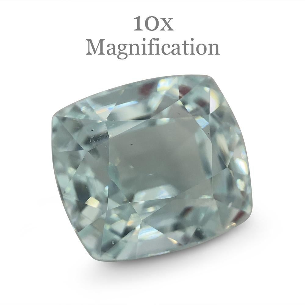 9.96ct Cushion Aquamarine For Sale 15