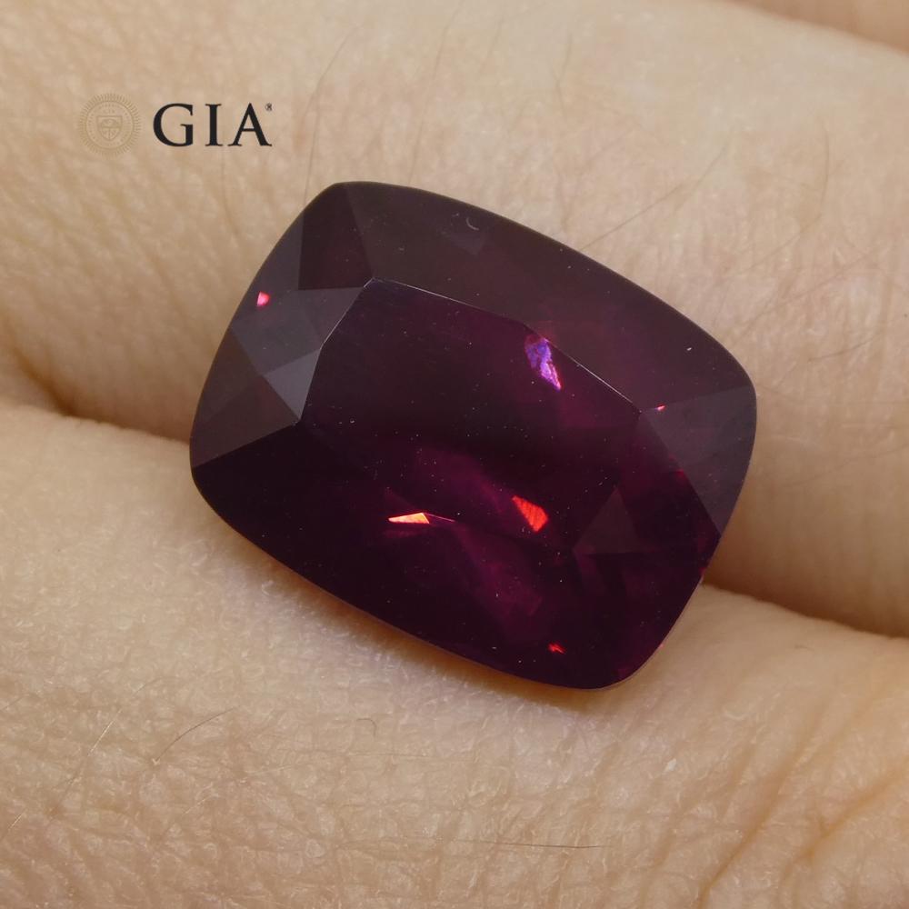 9.98ct Cushion Purple-Red Spinel GIA Certified Tanzania For Sale 5