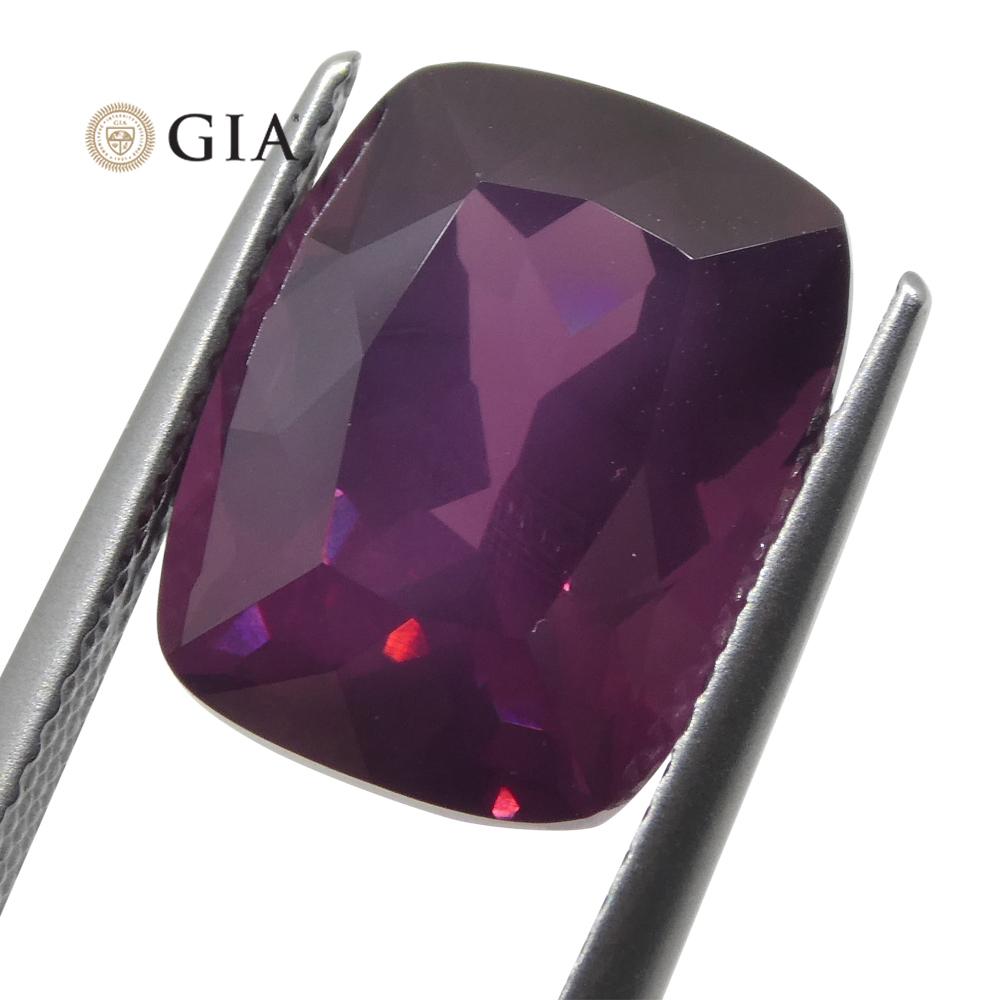 9.98ct Cushion Purple-Red Spinel GIA Certified Tanzania For Sale 13