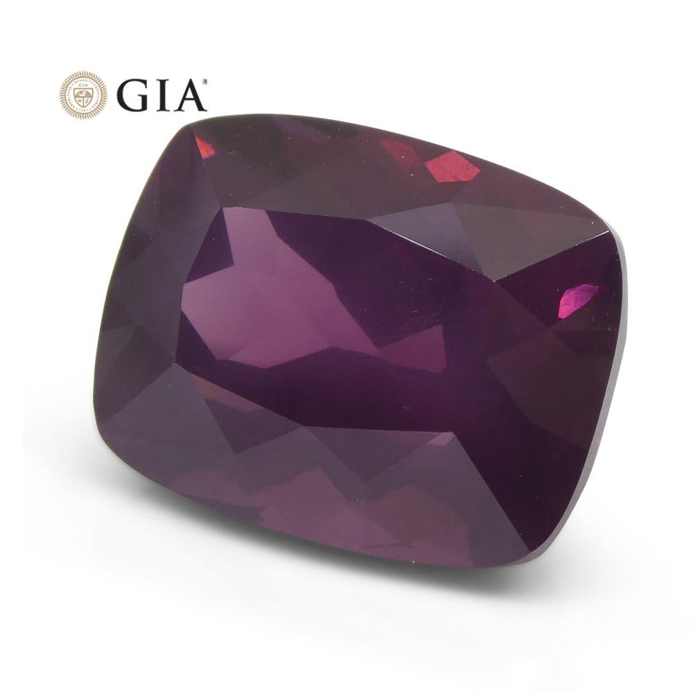 9.98ct Cushion Purple-Red Spinel GIA Certified Tanzania For Sale 2