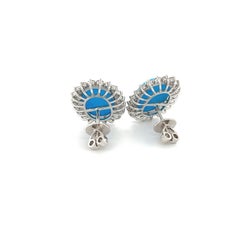 9.99 Carat Turquoise Earrings
