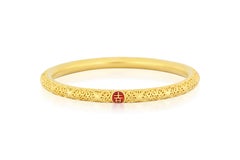 99,9% Bracciale in oro puro con intarsio in filigrana