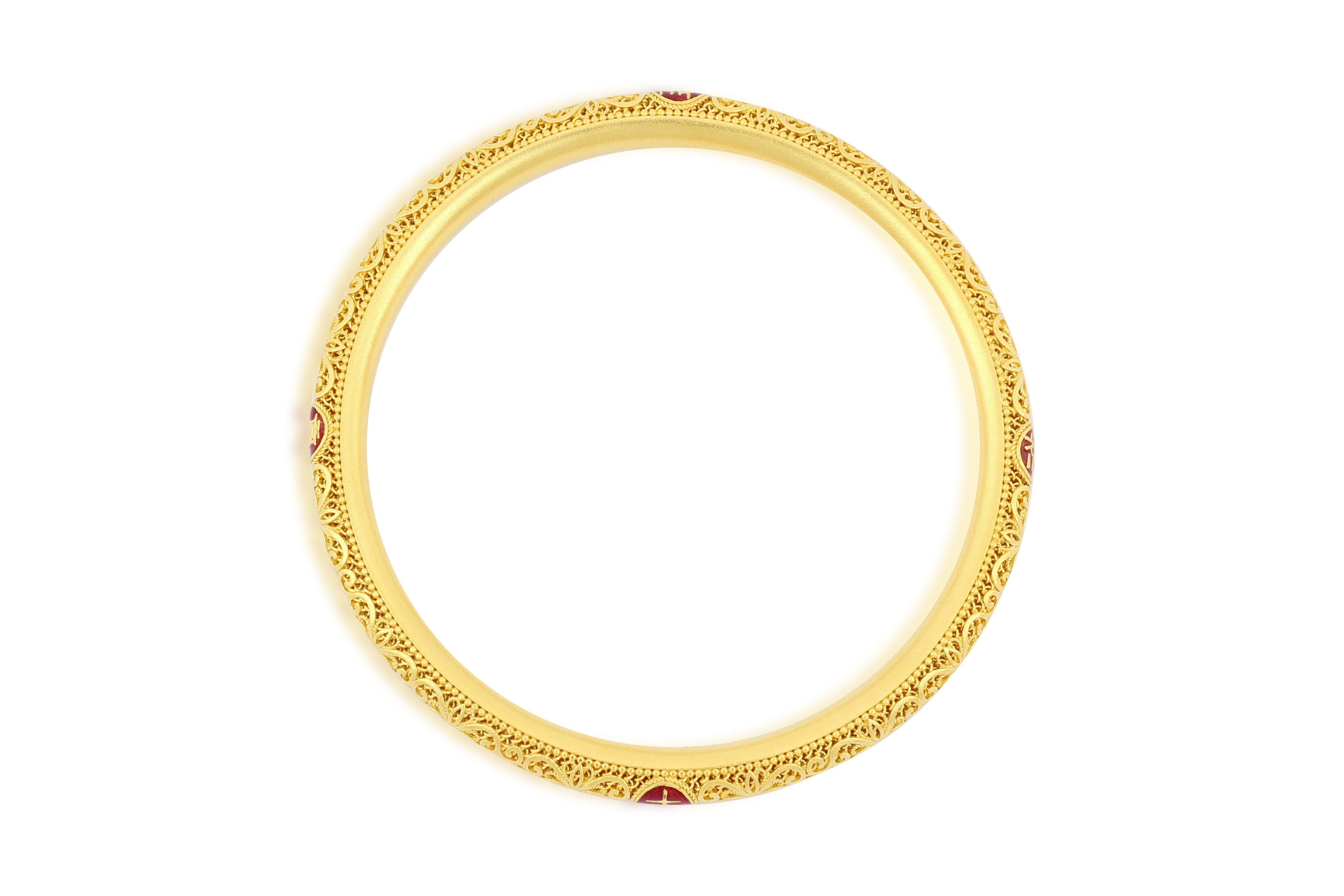 pure gold bangle bracelet