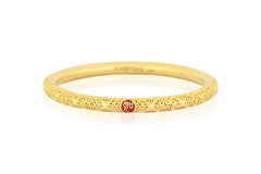 99.9% Pure gold bangle with Filigree Inlay Art