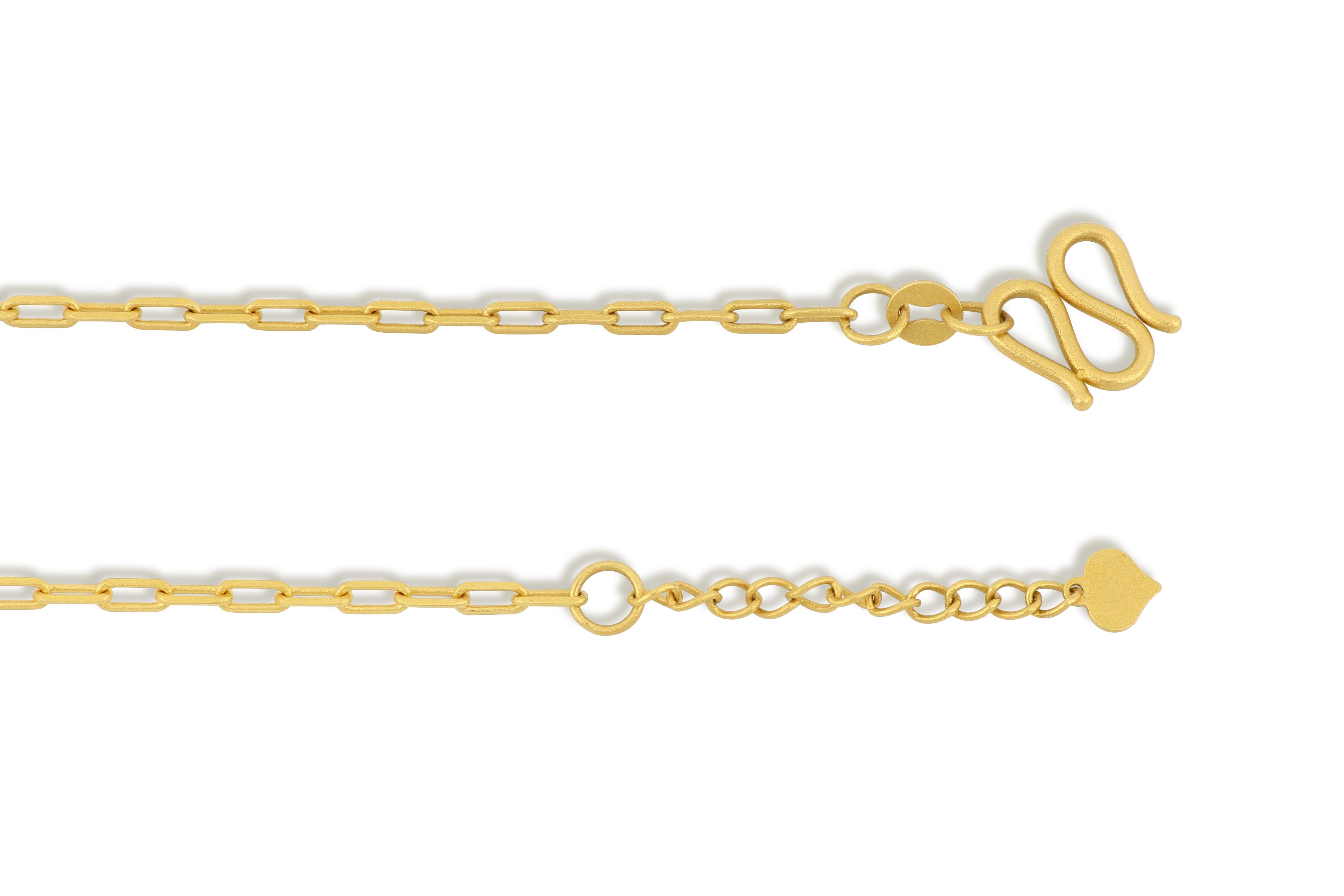 Collier pendentif en or pur 999 avec motif décoratif sur le thème chinois  en vente 1