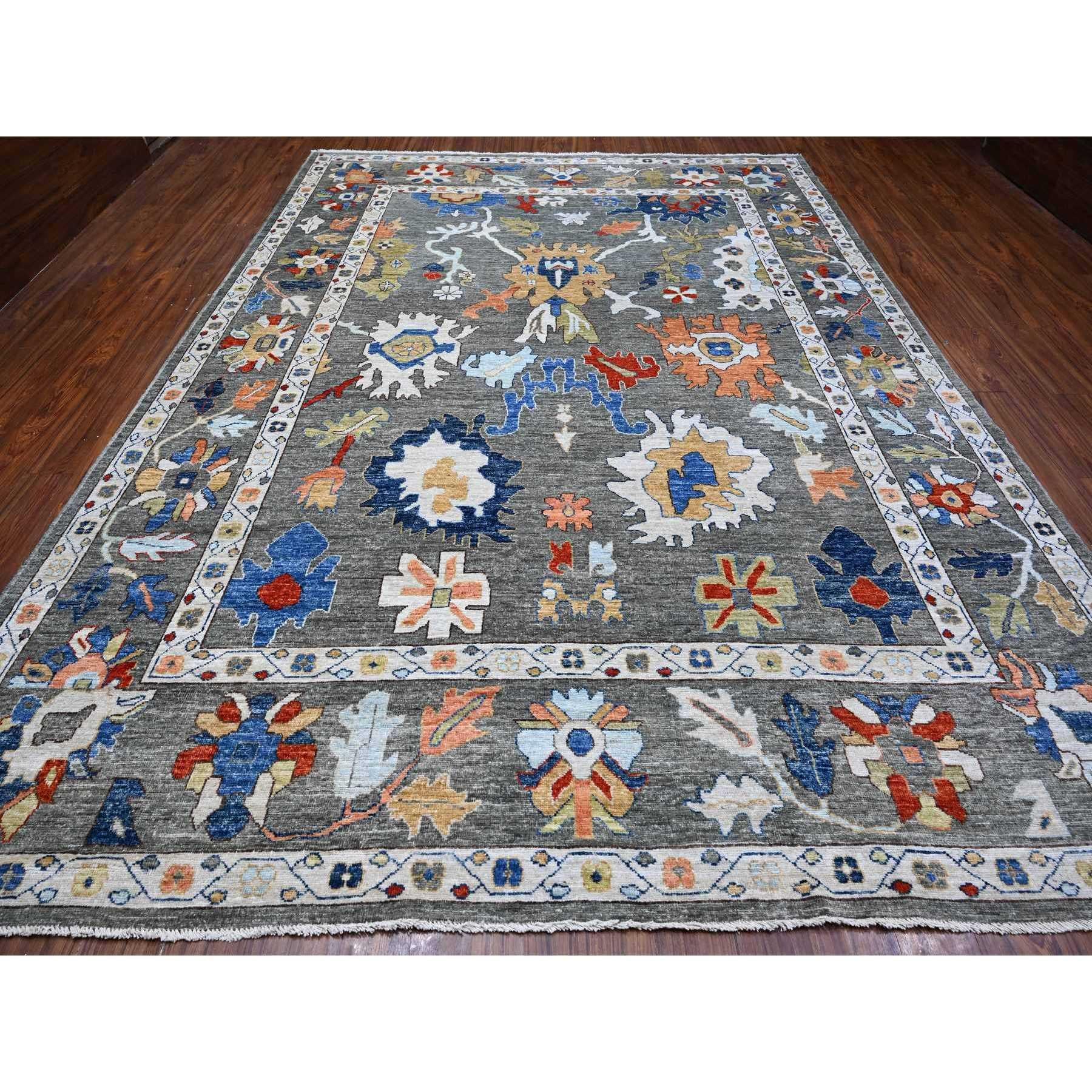 This is a truly genuine one-of-a-kind Angora Oushak, Hand Knotted, Pure Wool, Oriental Rug. It has been Knotted for months and months in the centuries-old weaving craftsmanship techniques by expert artisans.
Primary materials: Wool
Latex: No Pile