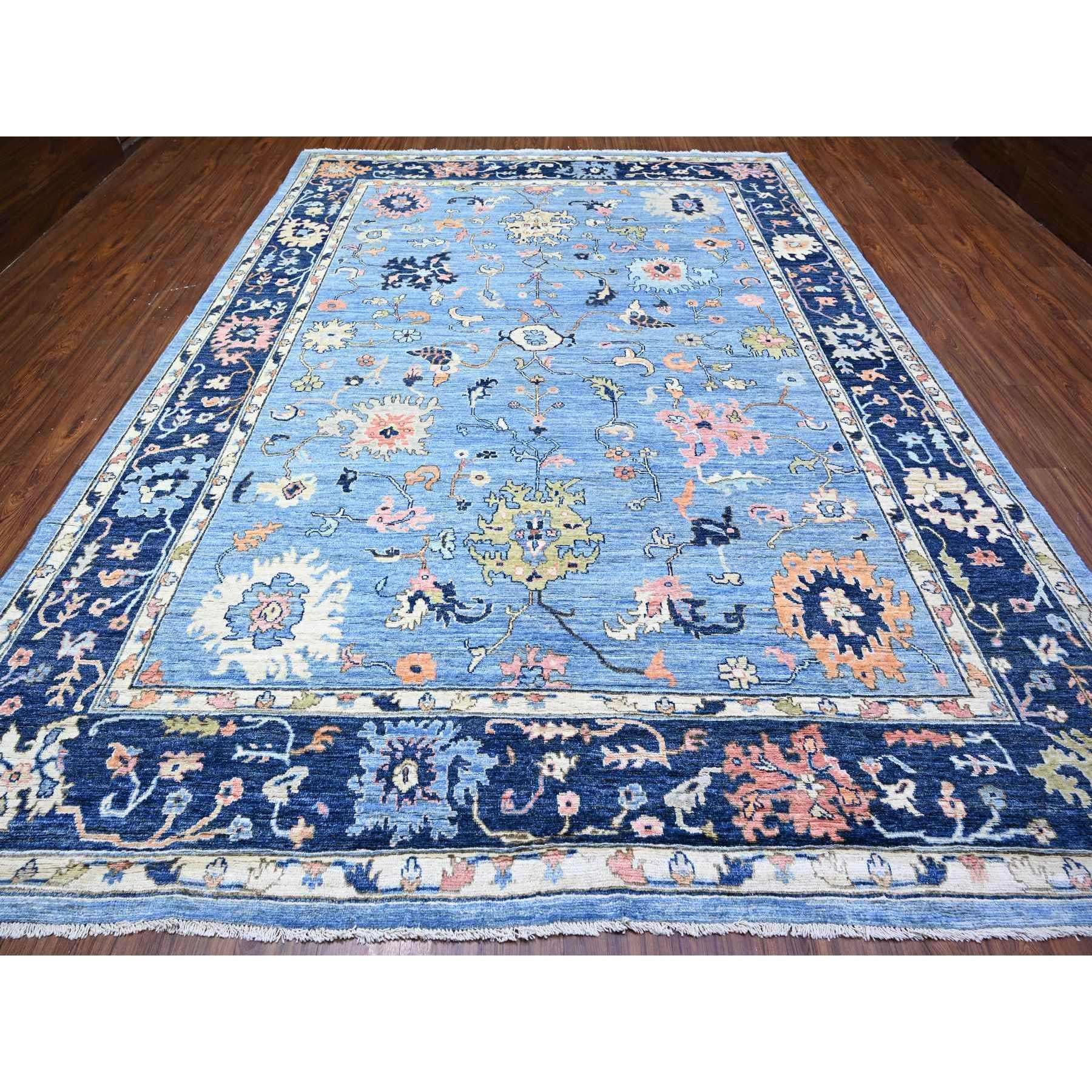 This is a truly genuine one-of-a-kind Afghan Angora Oushak, Hand Knotted, Pure Wool, Oriental Rug. It has been Knotted for months and months in the centuries-old weaving craftsmanship techniques by expert artisans.
Primary materials: Wool
Latex: No