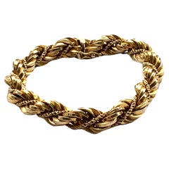 Bracelet de corde italienne en or