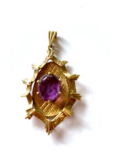 9ct 375 Brutalist Design Pendant 1972