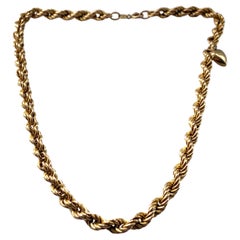 9ct 375 Gold Chunky Rope Necklace