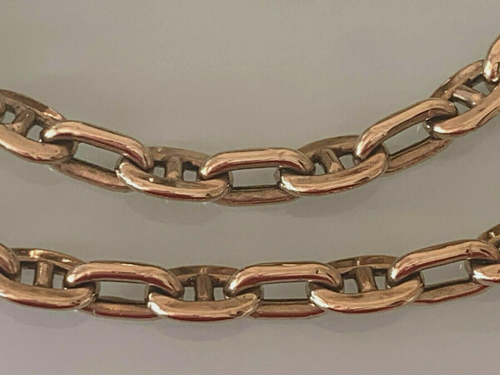 9 Karat 375 Gold Große Chunky Link Halskette im Zustand „Gut“ im Angebot in London, GB