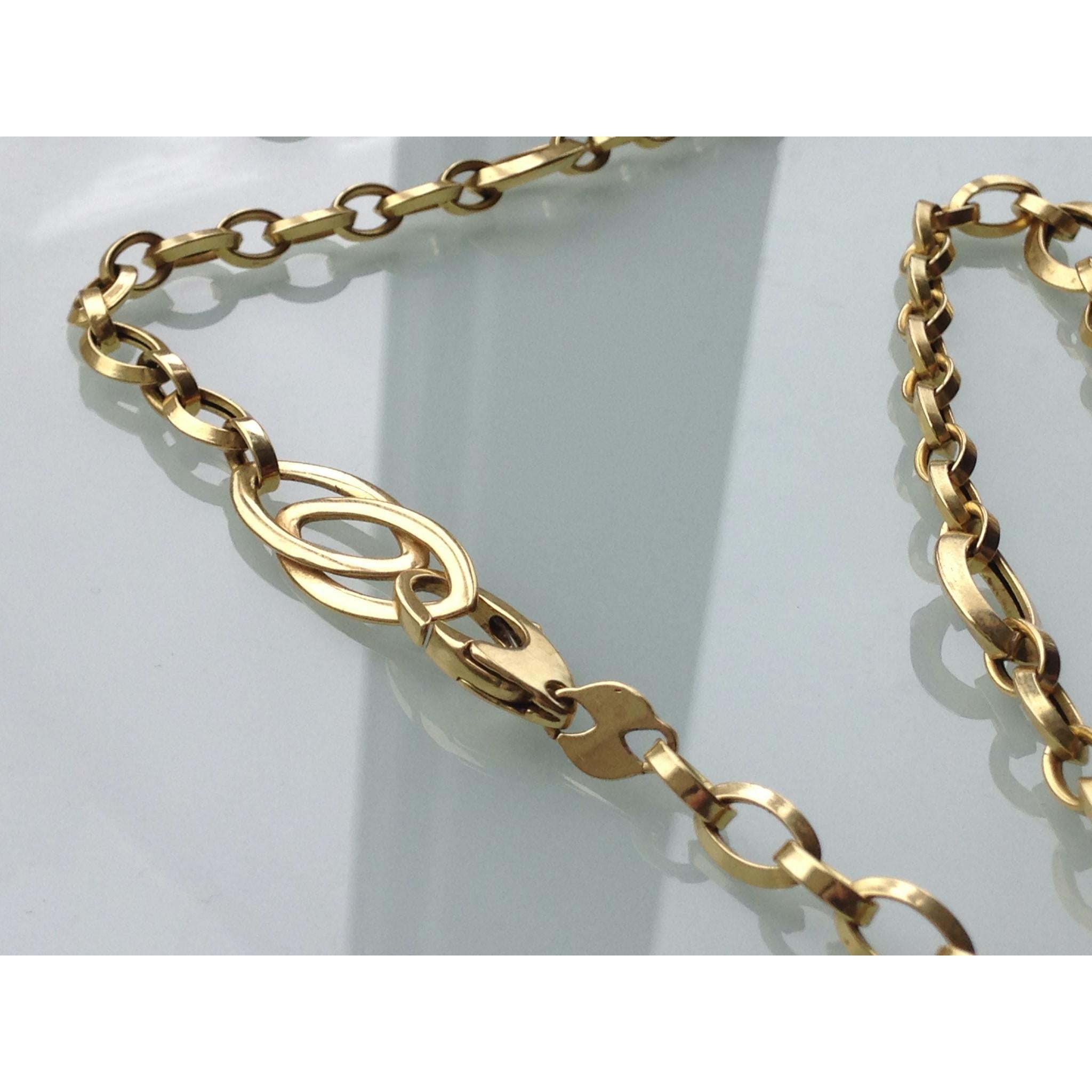 da uomo o donna Set di gemelli con design ovale in oro 9ct 375 anni '80 in vendita