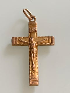 9ct 375 Gold Crucifix dated 1964 Fully Hallmarked