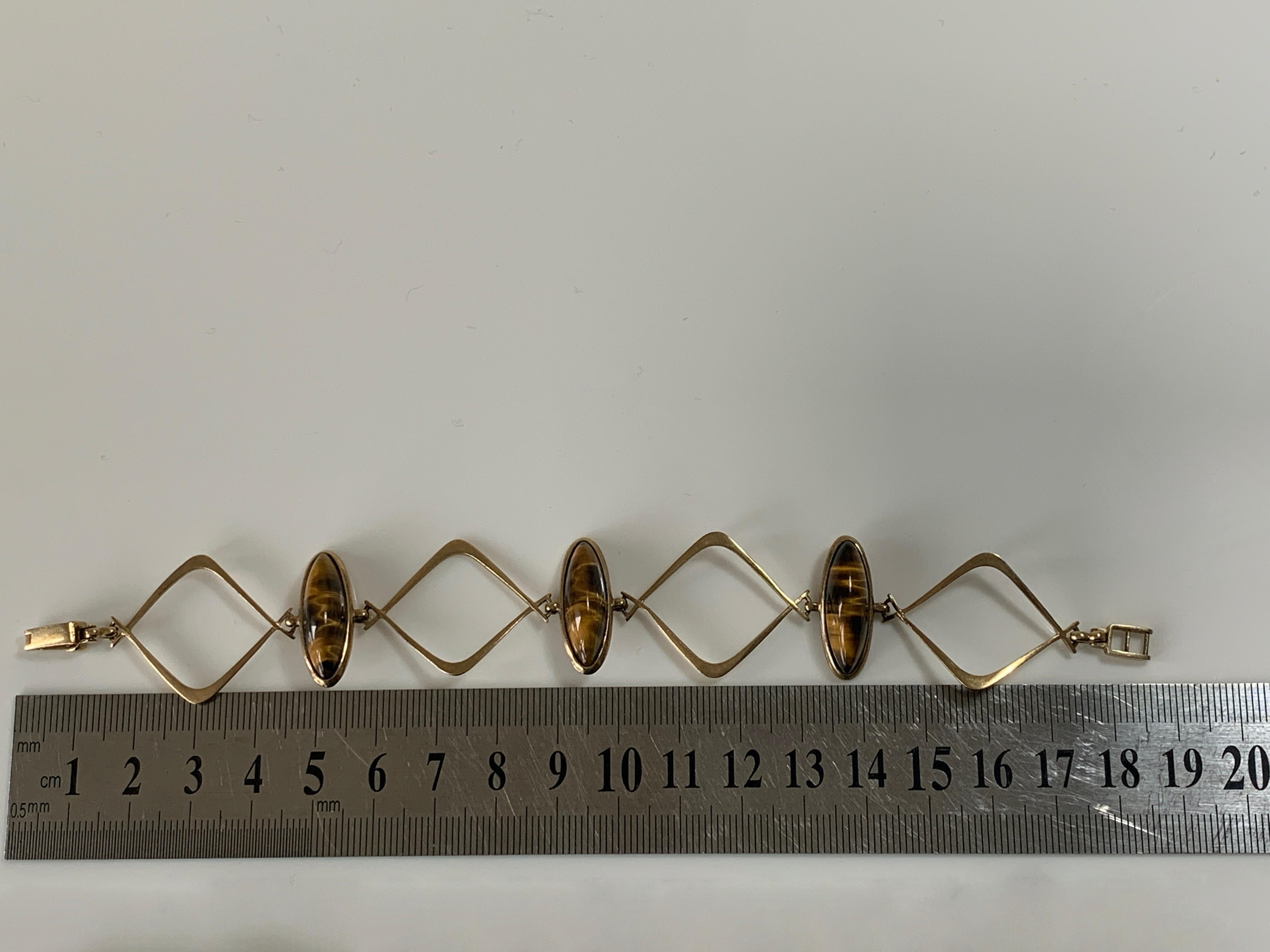 Bracelet en or 9ct 375 au design danois en vente 7