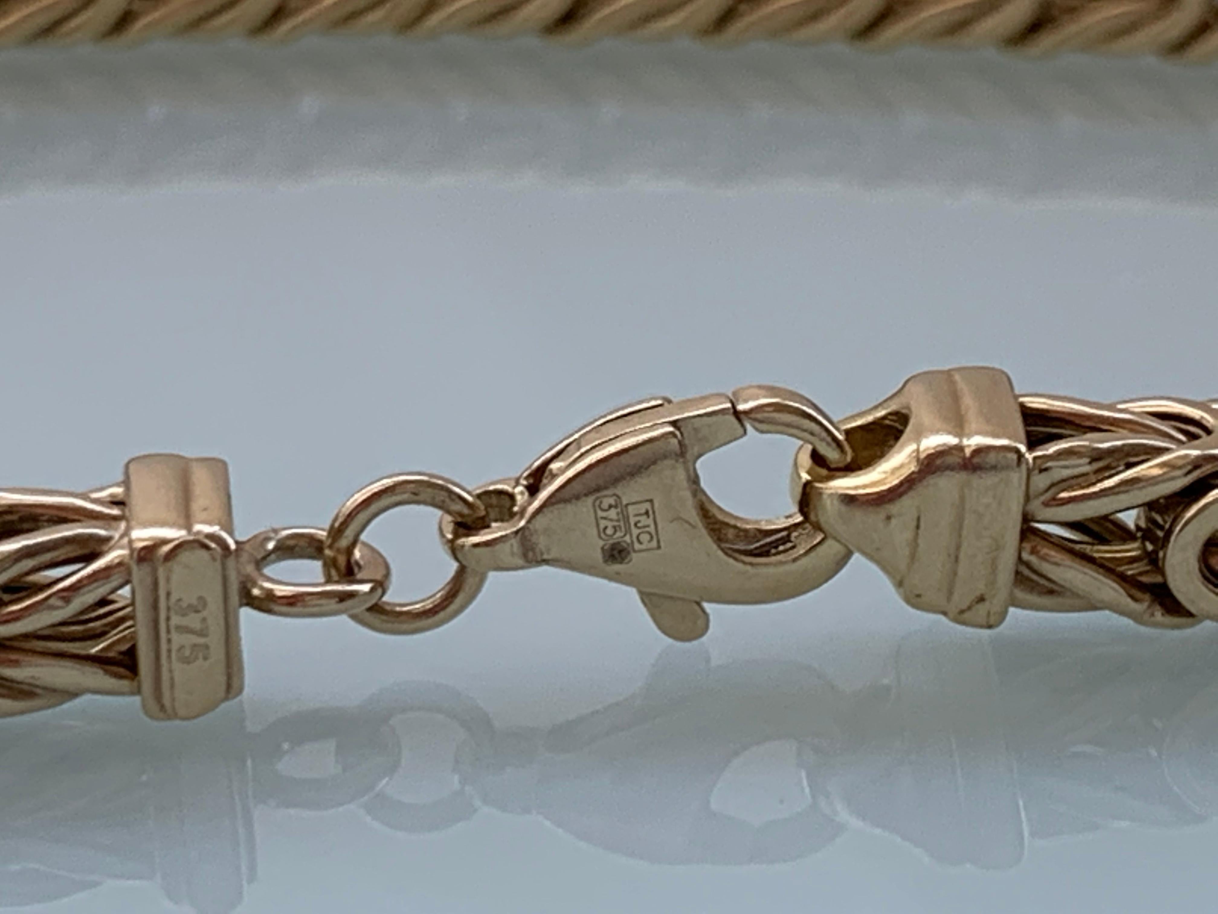 gold foxtail bracelet