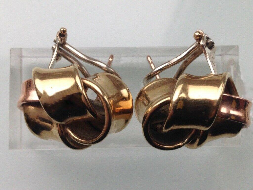 375 italy gold earrings