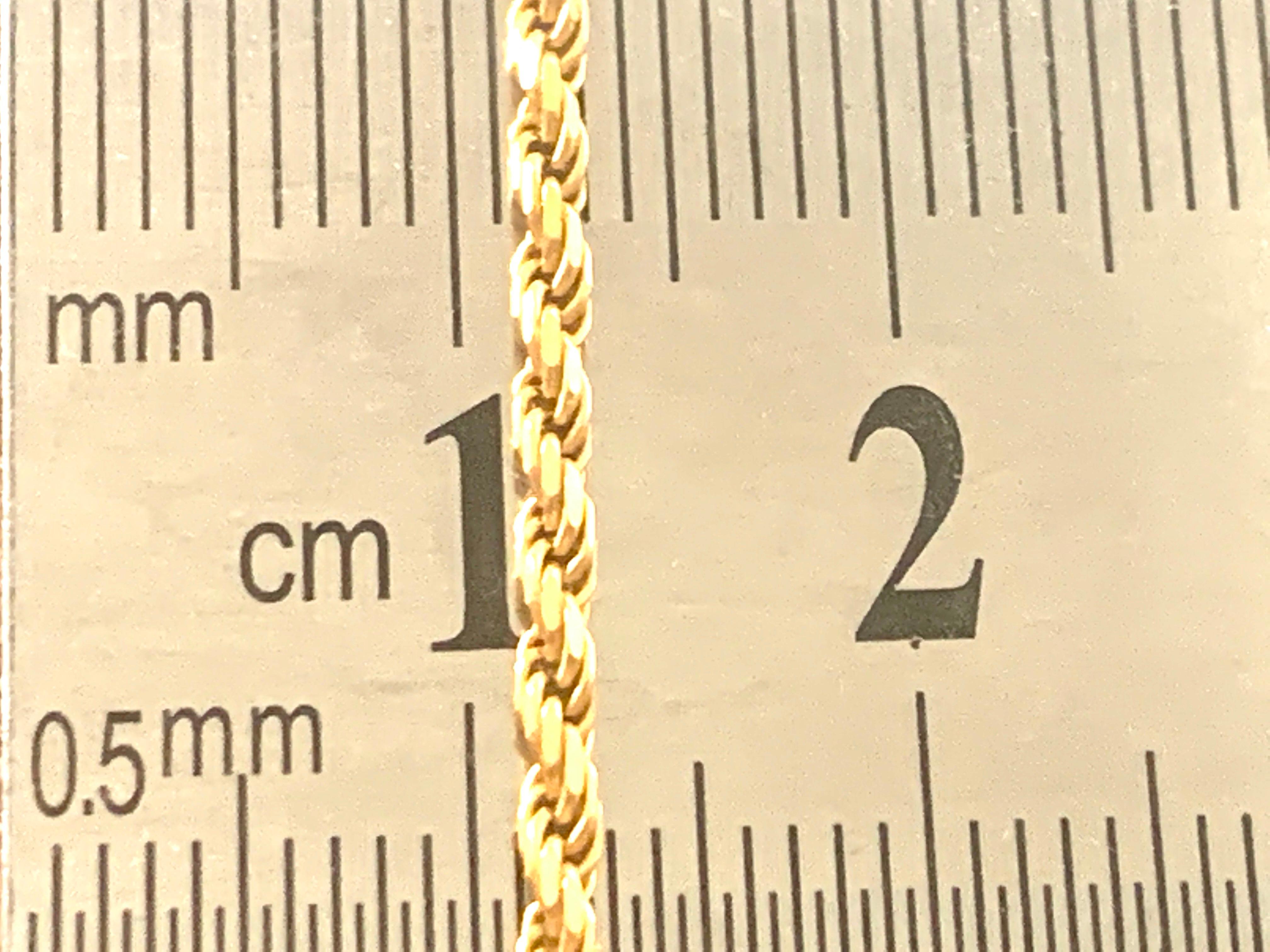9ct 375 Gold Rope 20.4