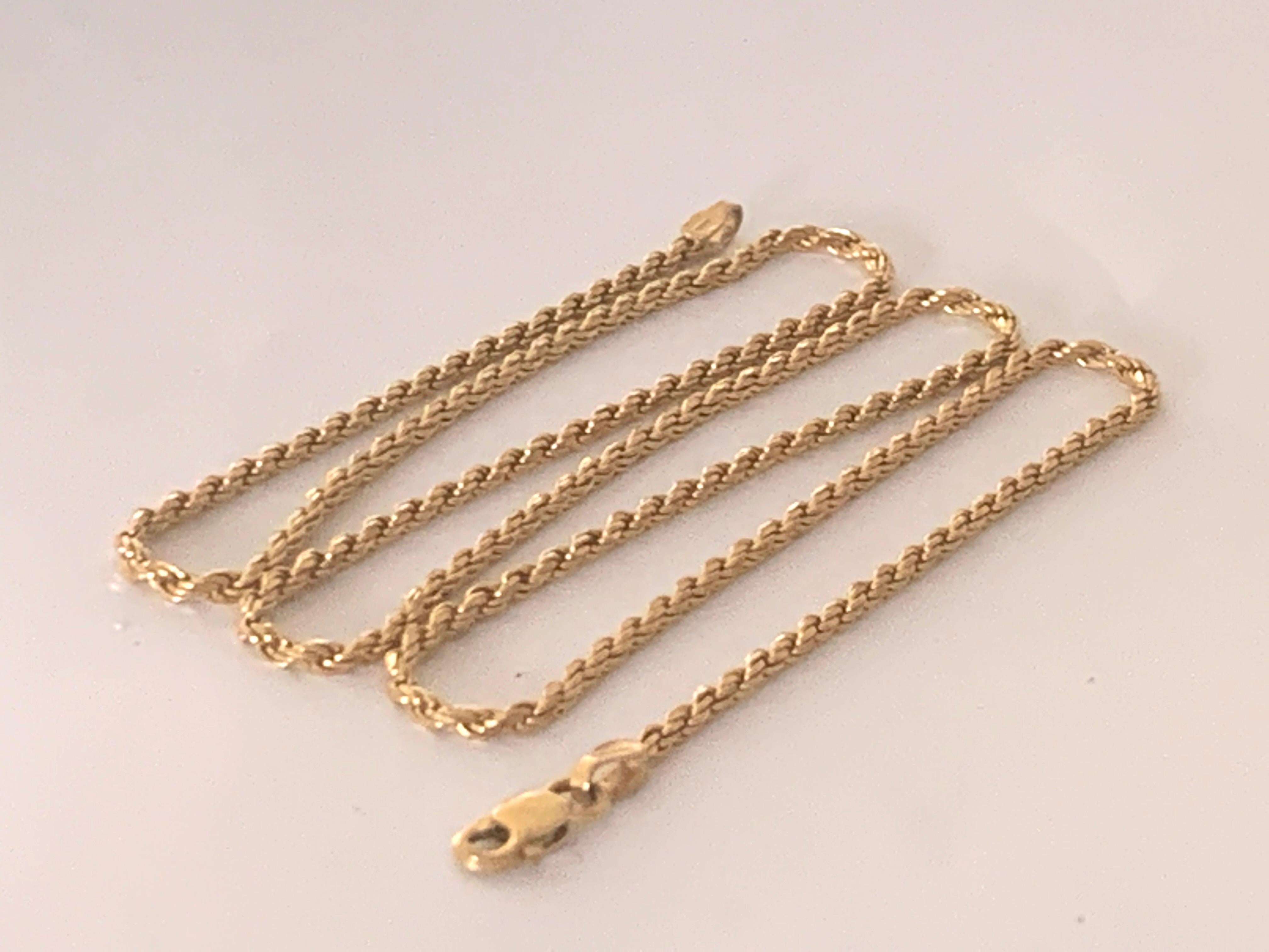 9ct 375 Gold Rope 20.4