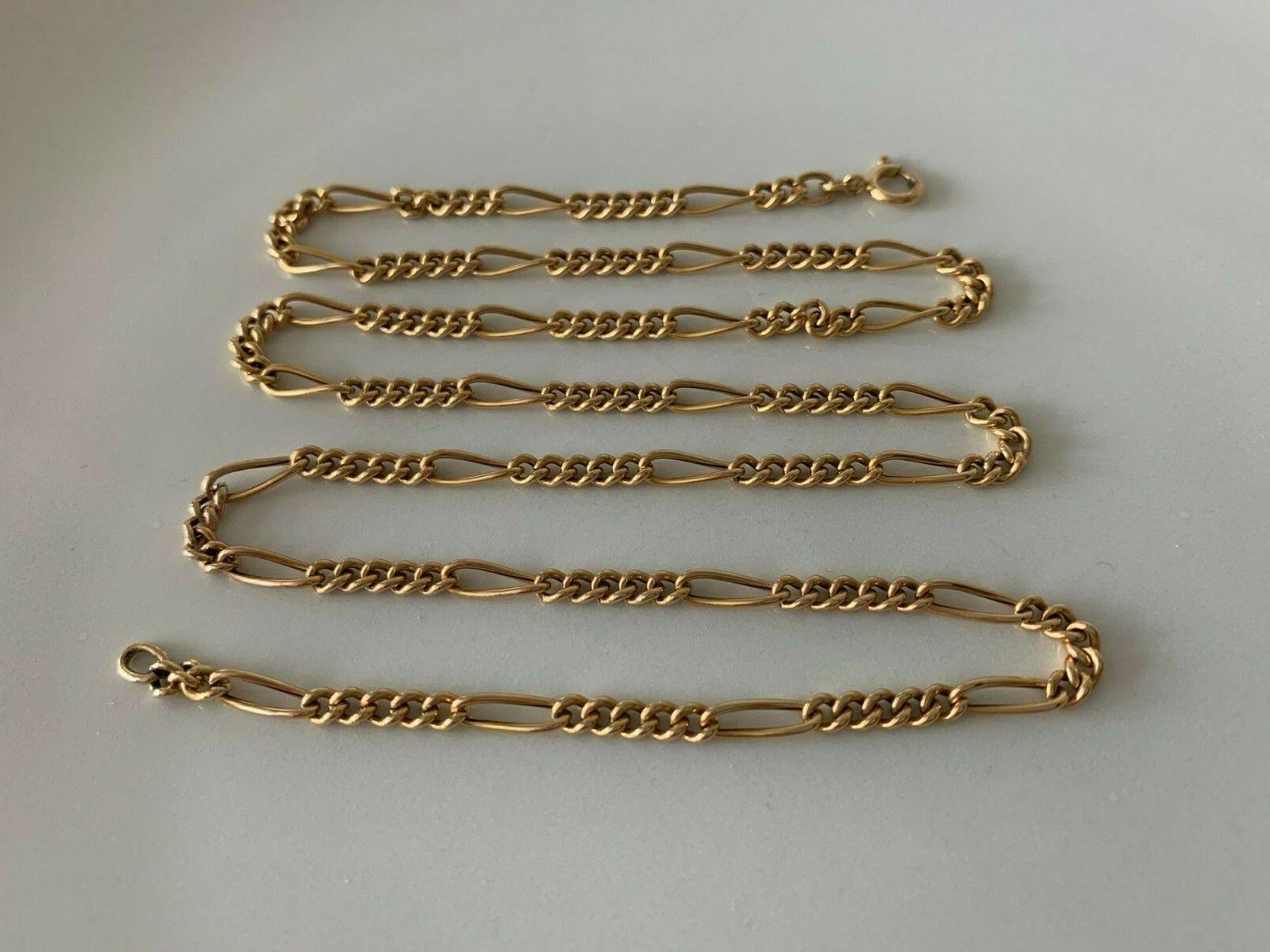 9ct 375 Gold Beautiful Vintage Figaro Chain
Deep buttery gold - Like new
By Italian Goldsmiths UnoAerre
Length - 24.75 Inches 
Fully Hallmarked both Italian & British
Hallmarked by GG Ltd  Date Letter 1969