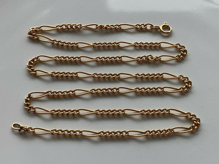 9ct 375 Gold UnoAerre Figaro Chain