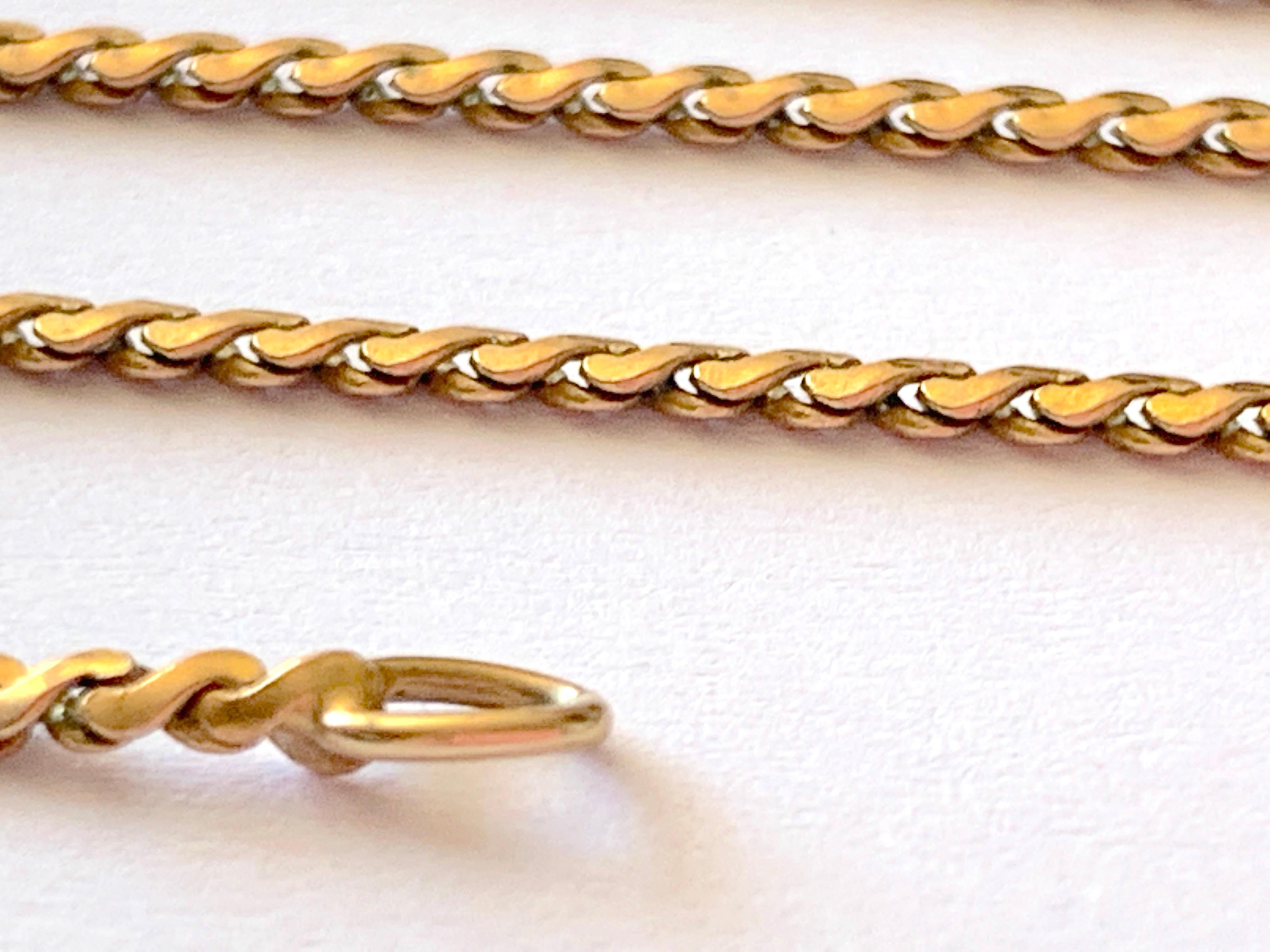Classical Roman 9ct 375 Gold Vintage Chain by UnoAErre