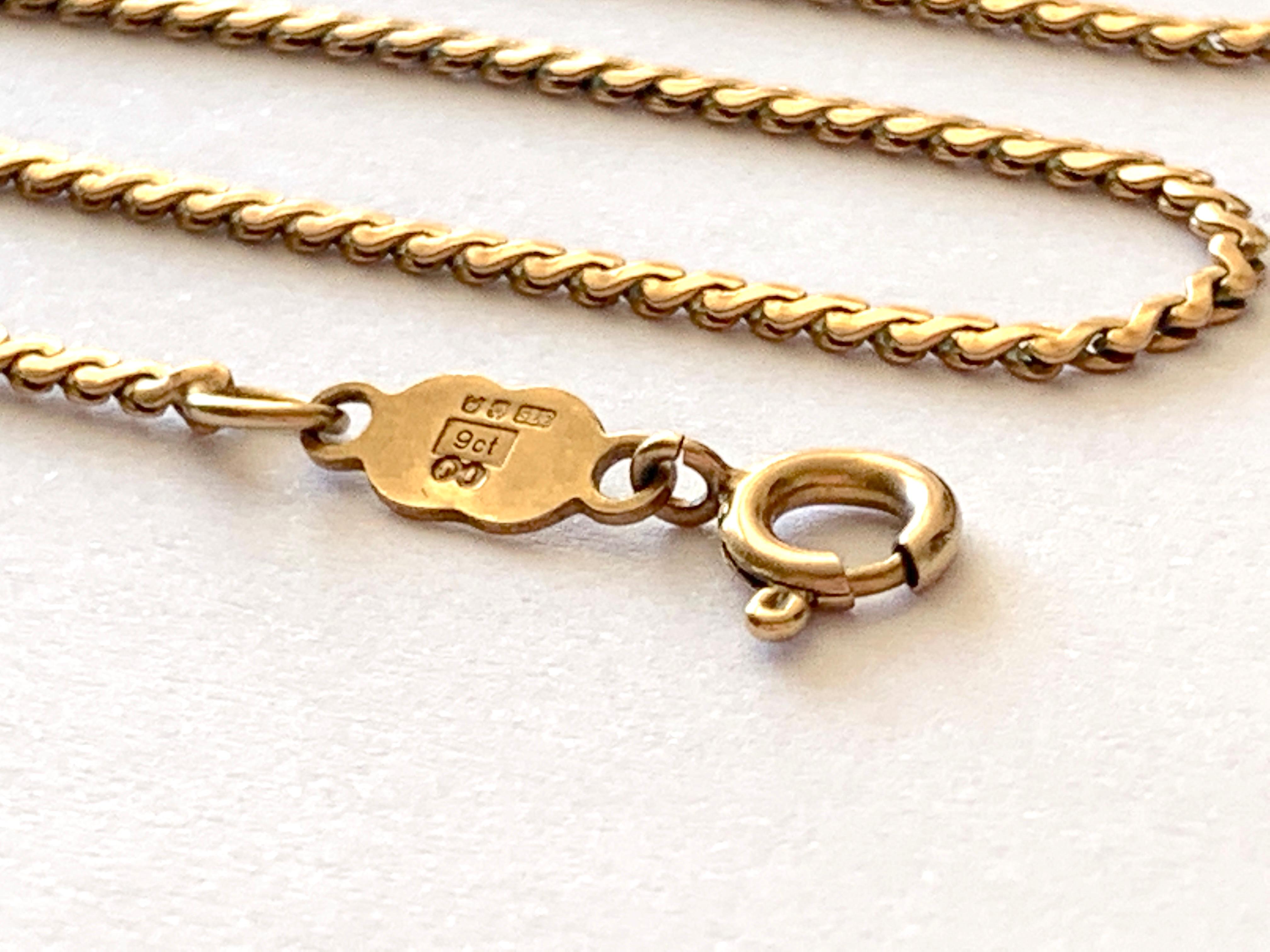 9ct 375 Gold Vintage Chain by UnoAErre 1