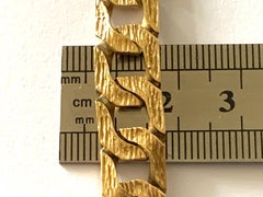 9ct 375 Gold Vintage Cuban Link Bracelet