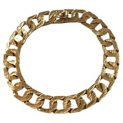 9ct 375 Gold Used Cuban Link Bracelet