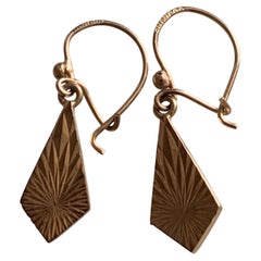 Orecchini vintage in oro 9ct 375 - datati 1965