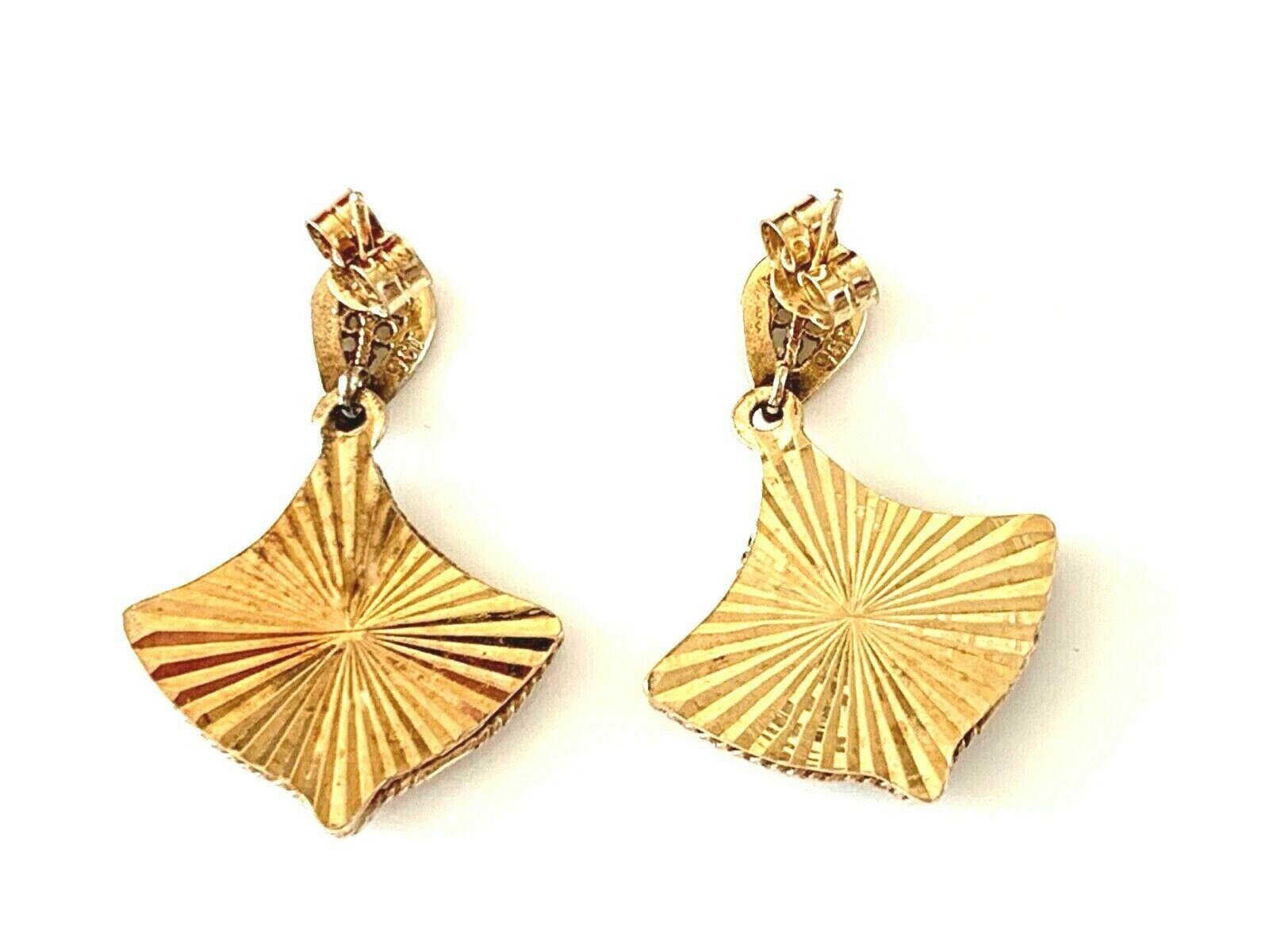 375 gold earrings