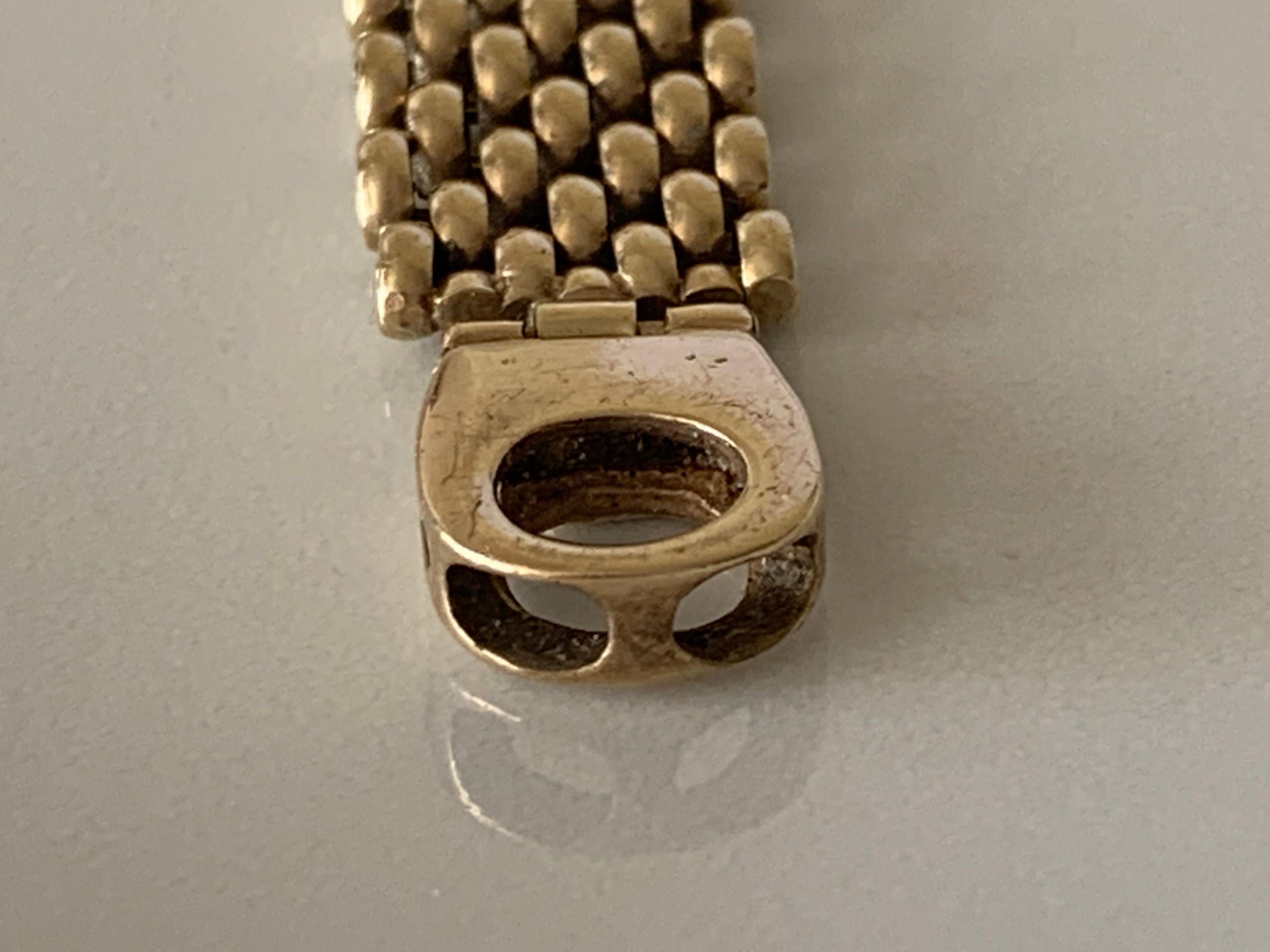 Modern 9ct 375 Gold Bracelet For Sale