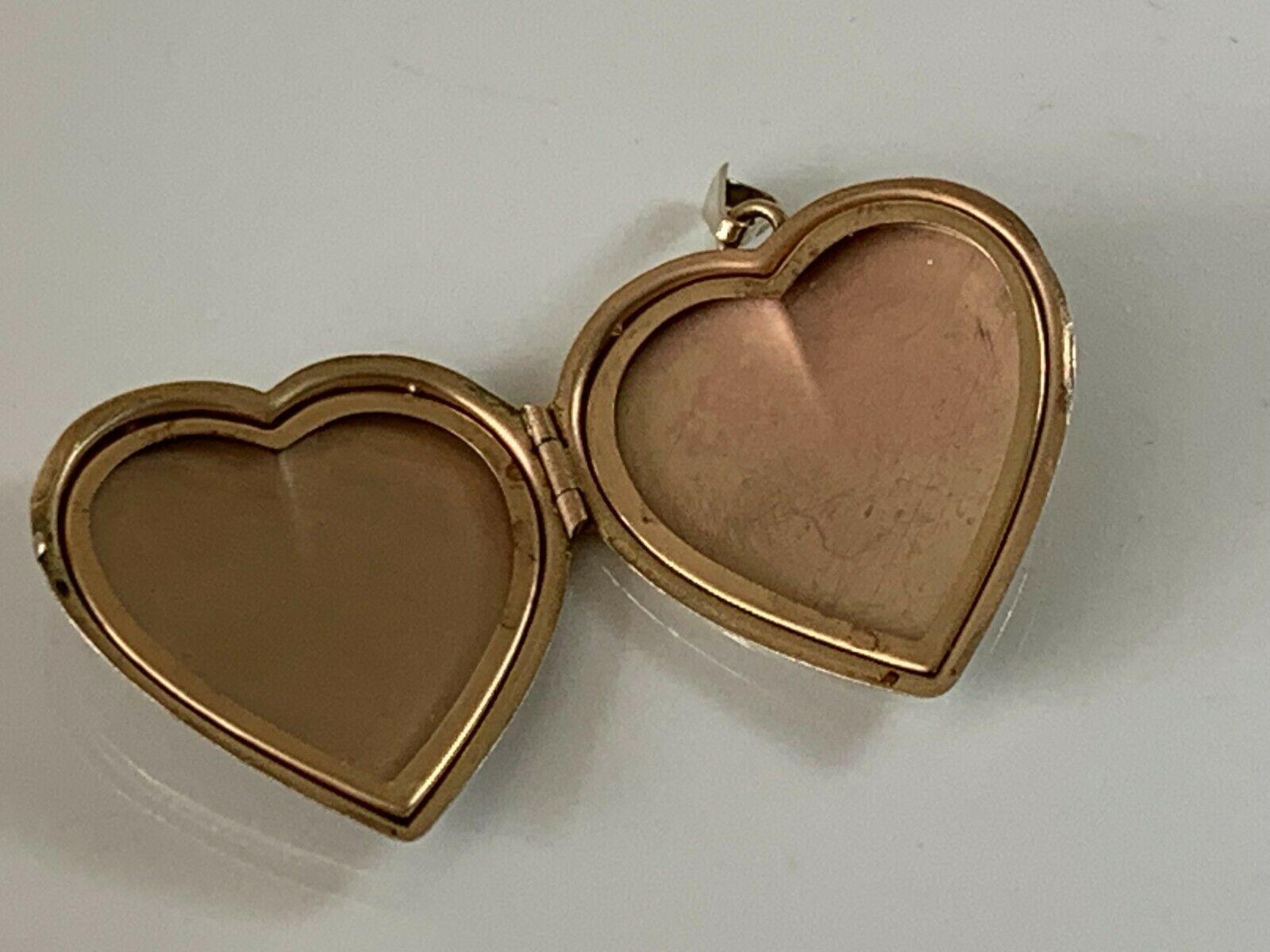 Retro 9ct 375 Gold XL Heart Locket