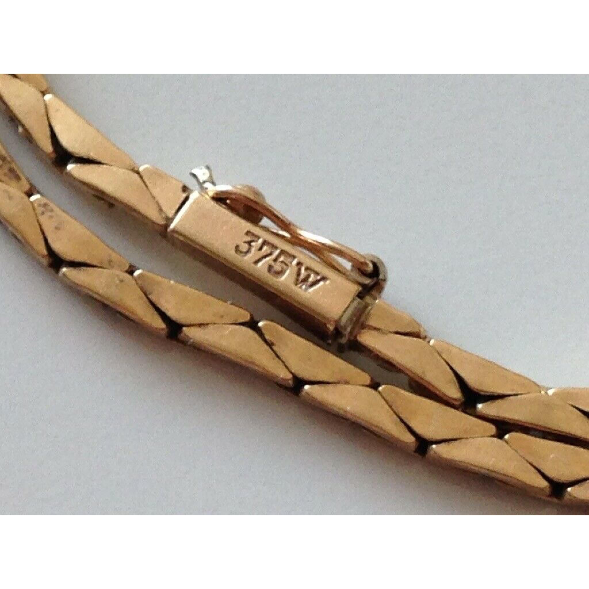 Collier de diamants en or 9 carats en vente 2