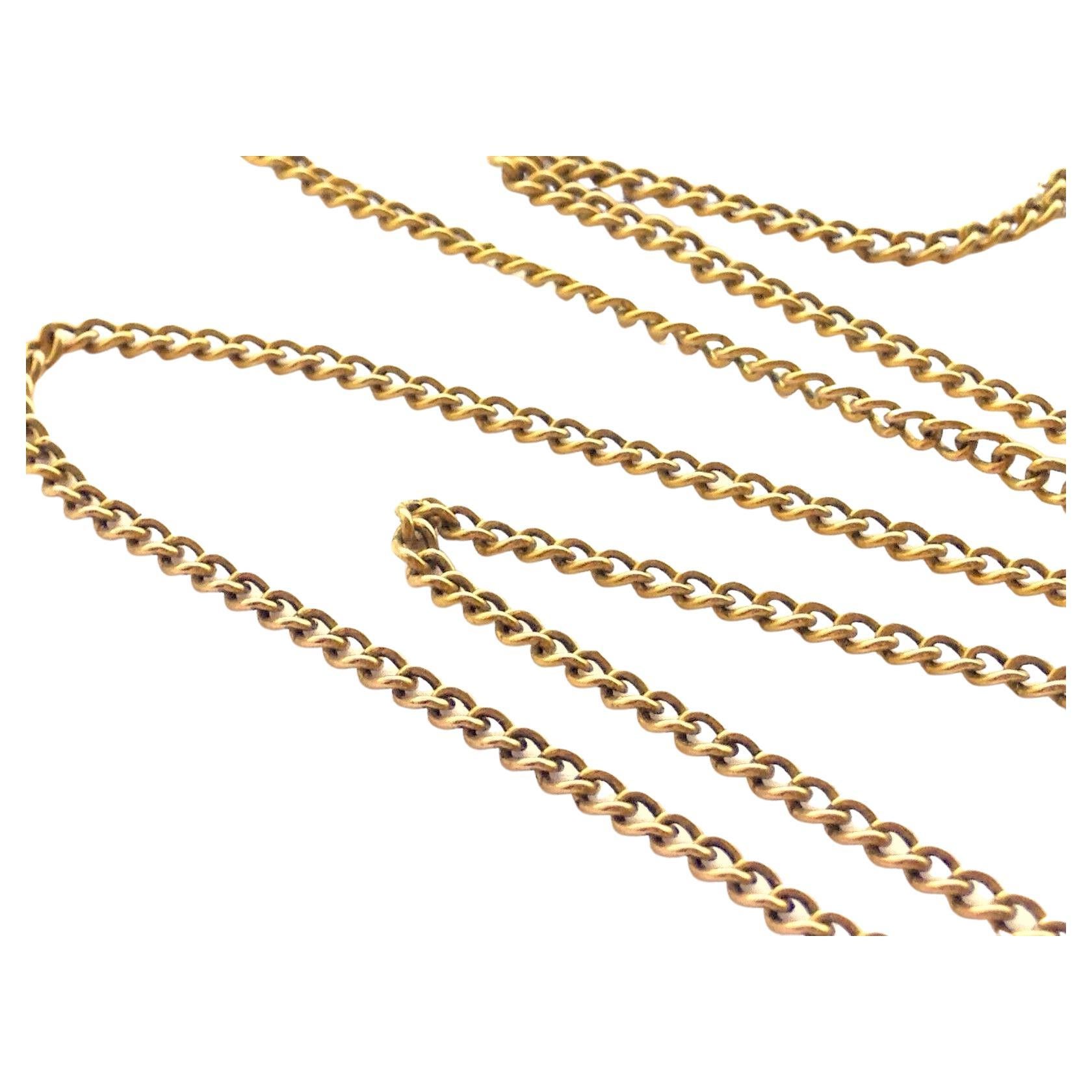 Antique French Gold Chain For Sale at 1stDibs