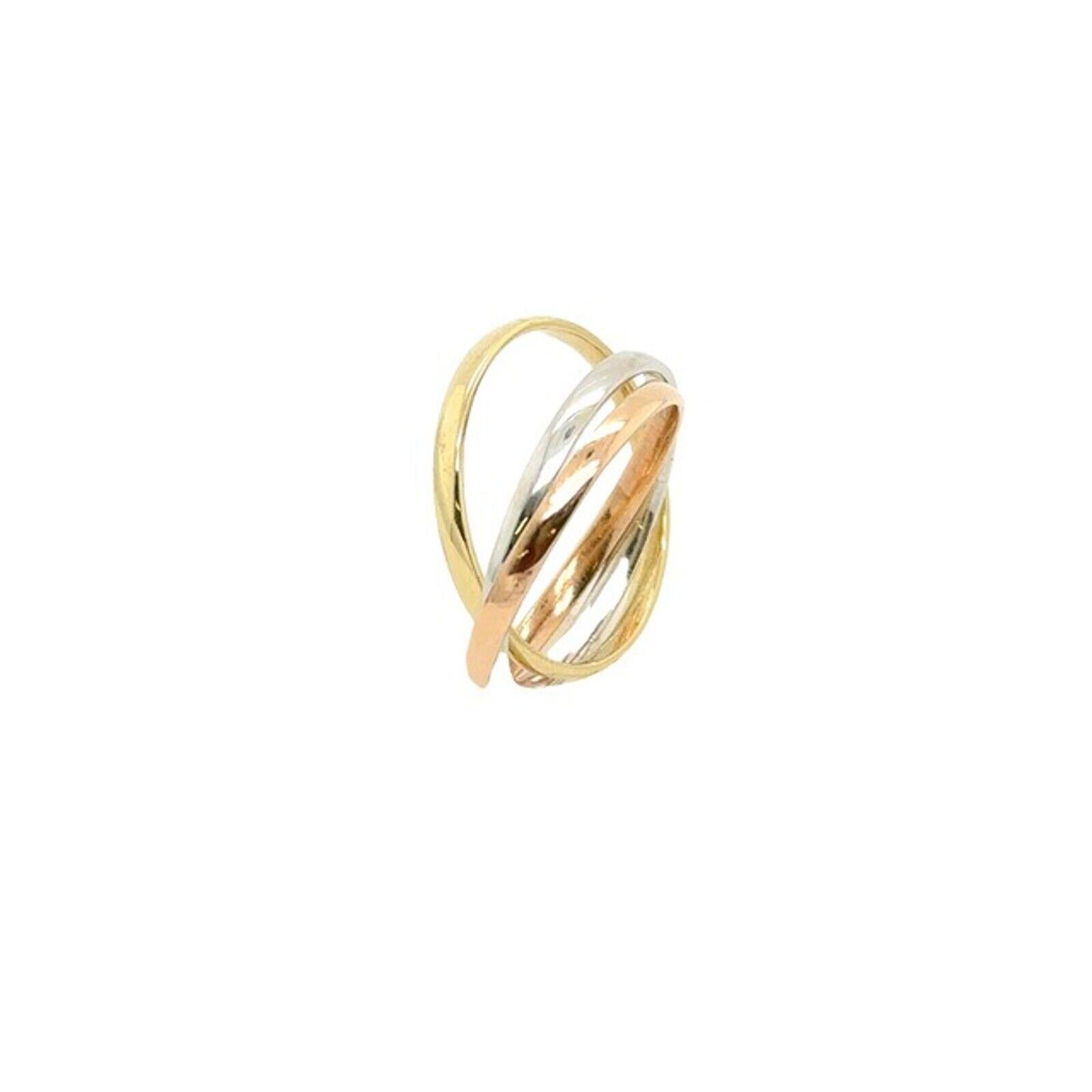 This wedding band is set in 9ct White, Yellow and Rose Gold. It is the perfect choice for an elegant and classic wedding band.

Additional Information:
Total Weight: 3.0g
Width of Band: 2mm
Ring Size: N1/2
SMS8506