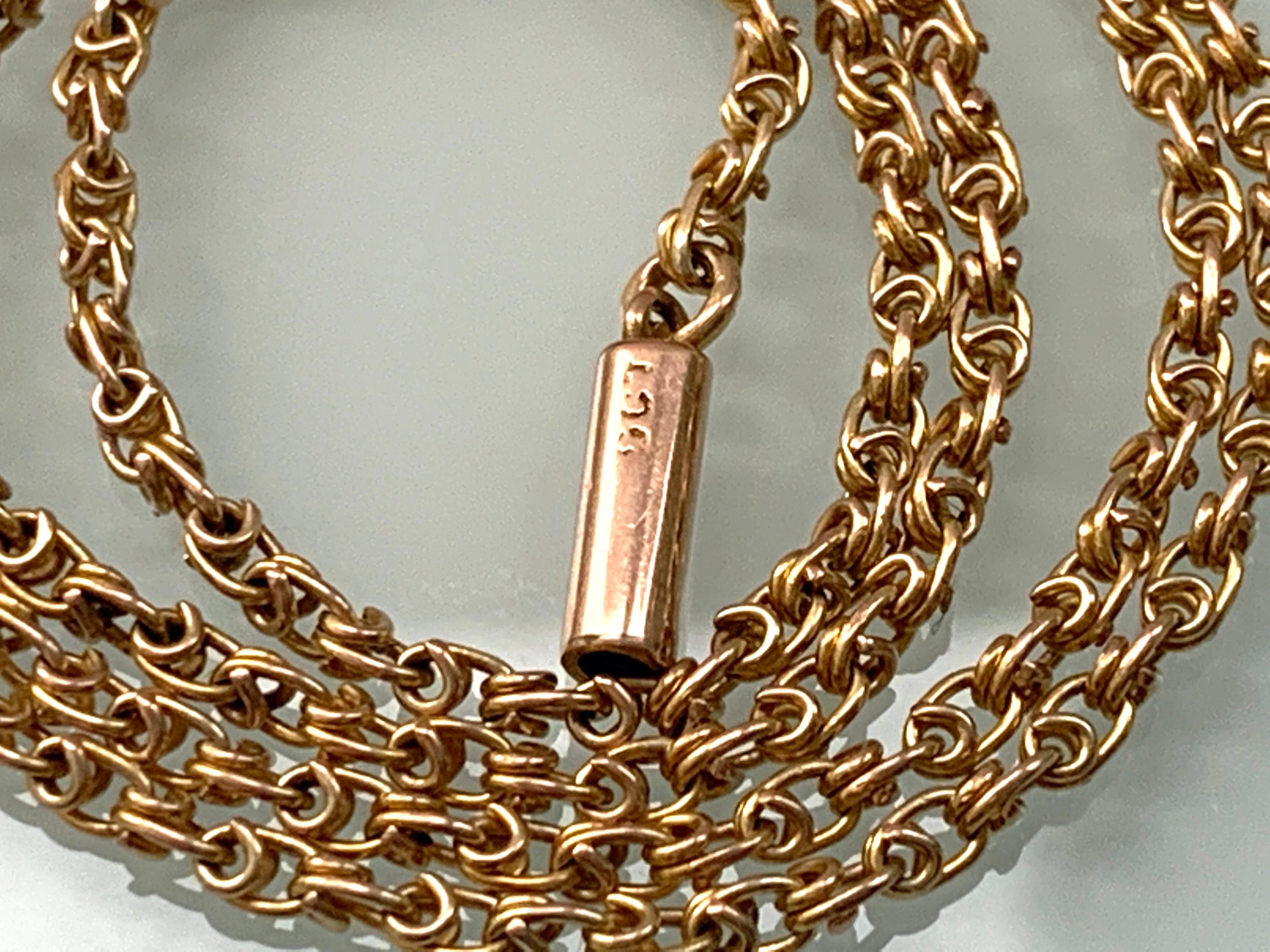 9ct Gold Antique Chain In Good Condition In London, GB