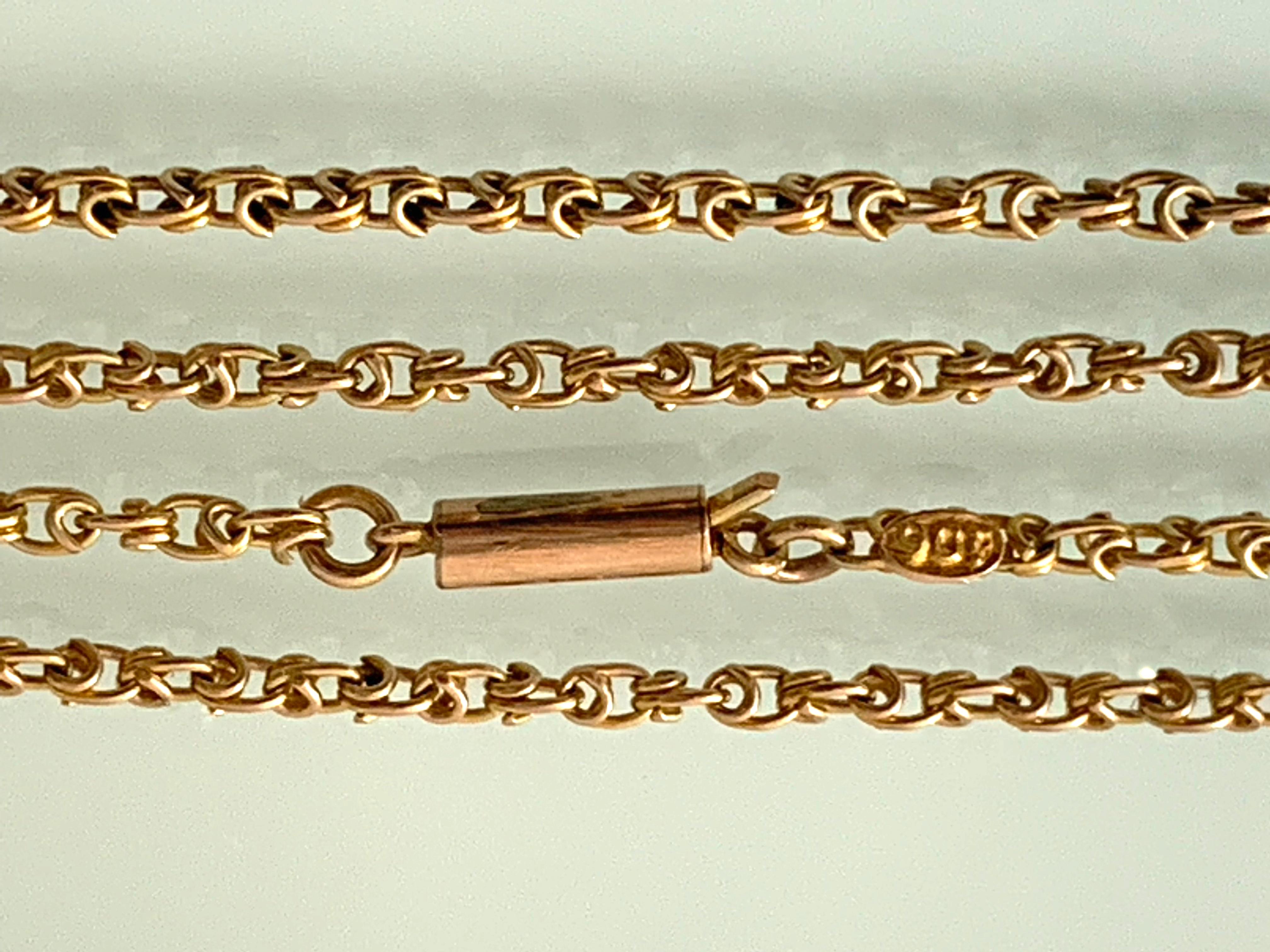Women's or Men's 9ct Gold Antique Chain