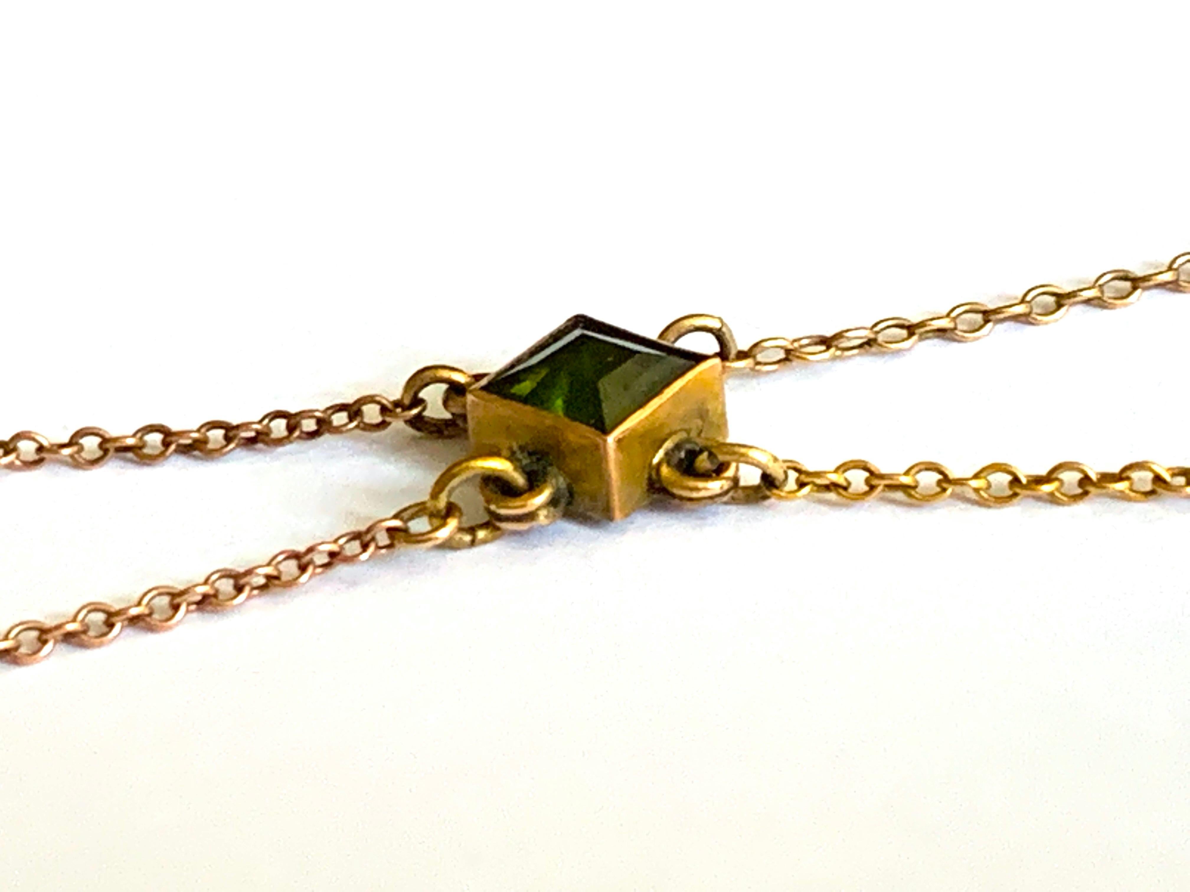 9ct Gold Antique Bow Choker Necklace 4