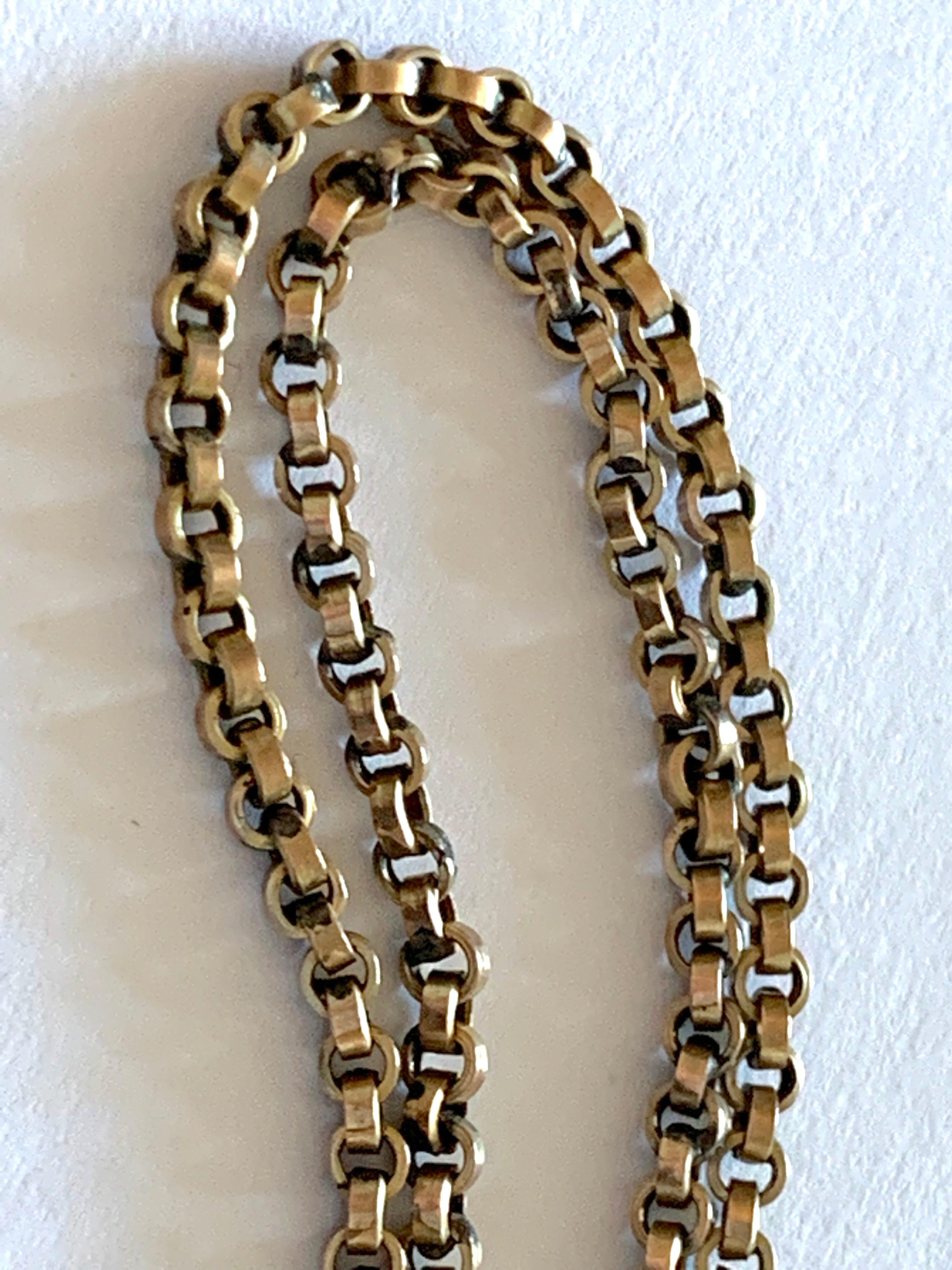 9ct Gold Antique Chain  For Sale 1