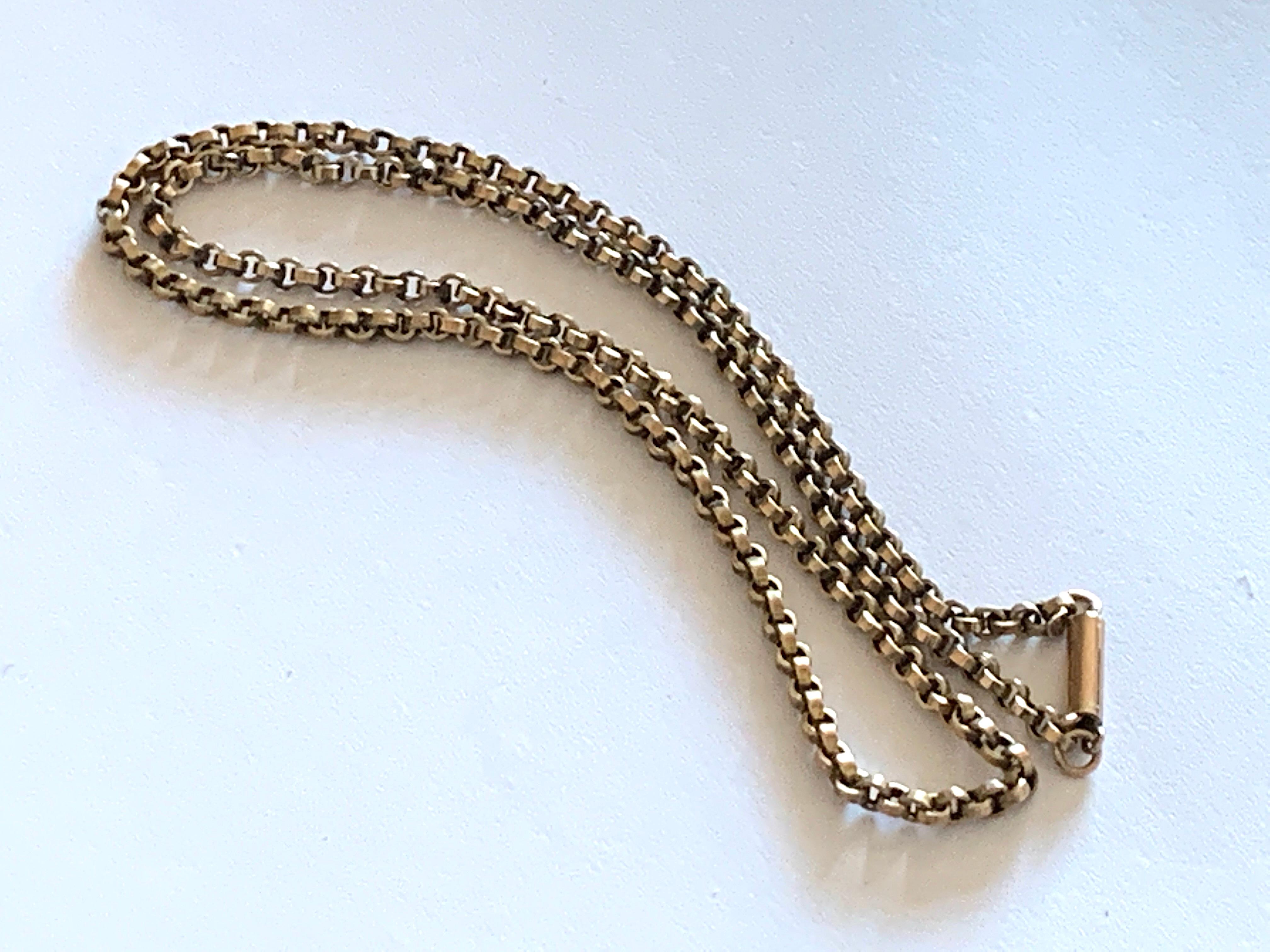 9ct Gold Antique Chain  For Sale 2