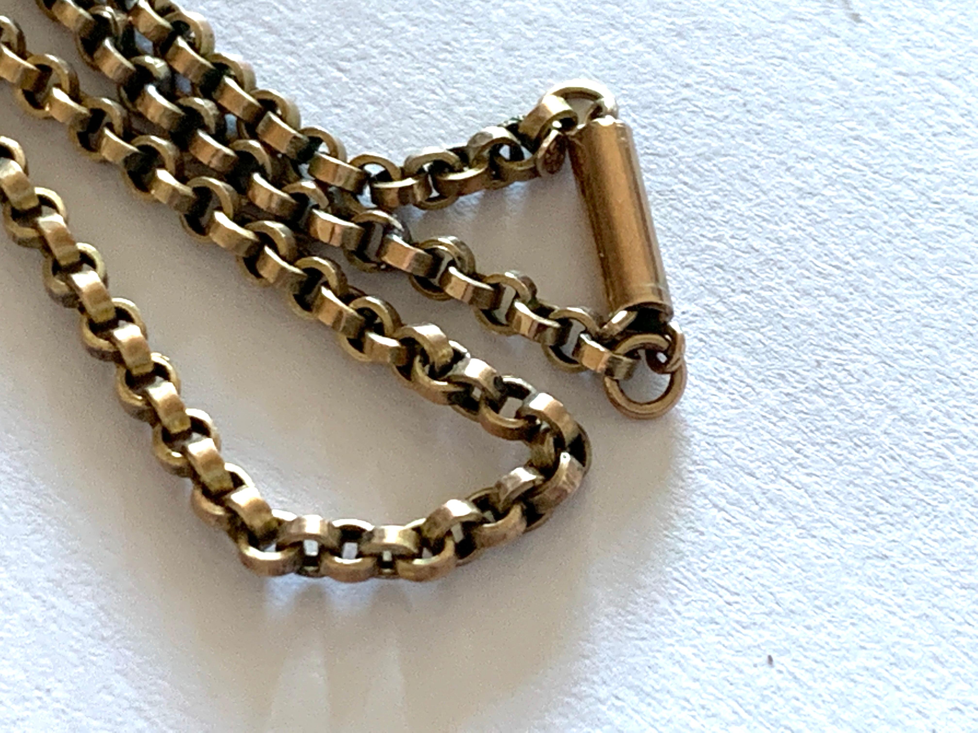 9ct Gold Antique Chain  For Sale 3