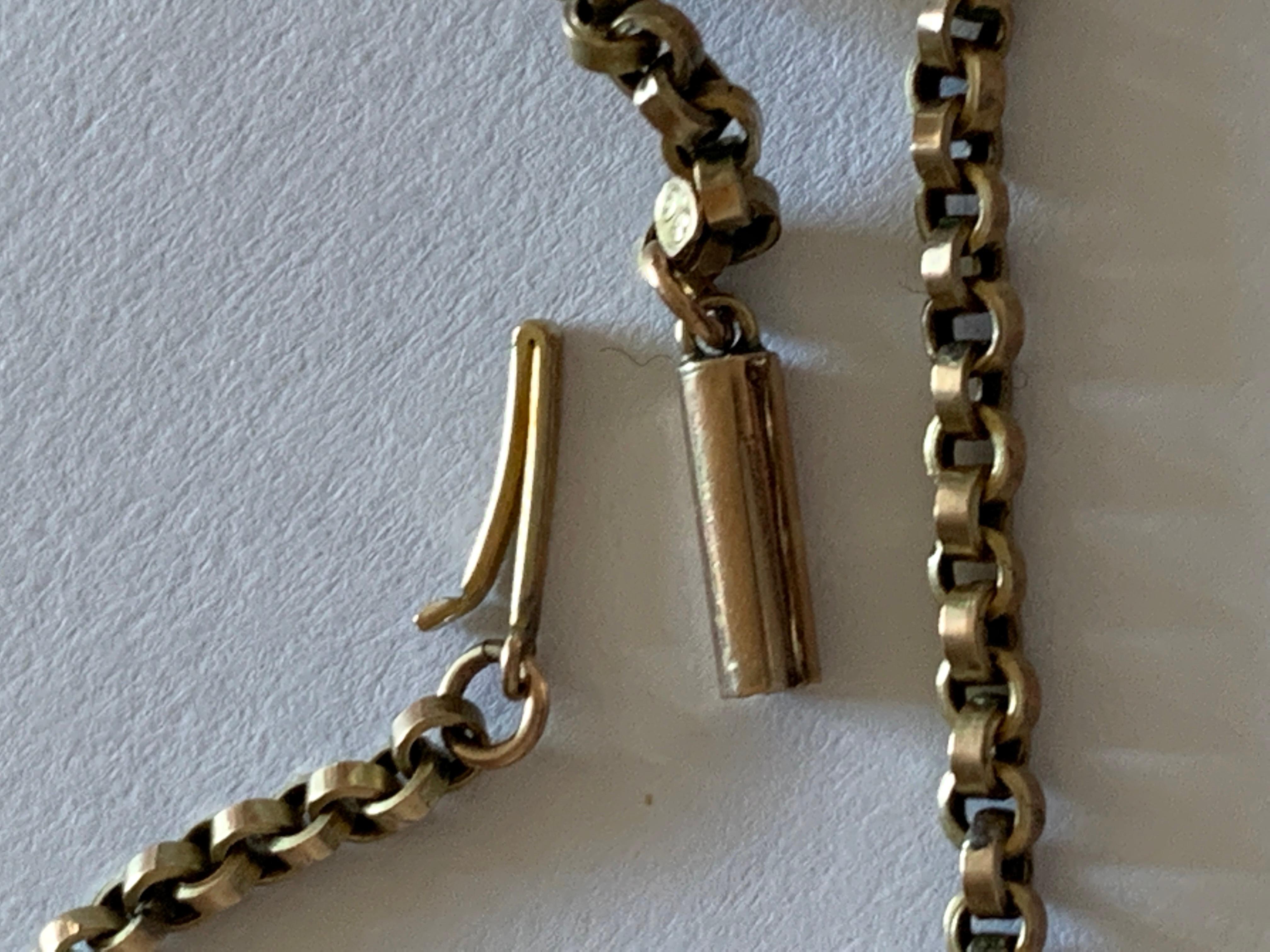 9ct Gold Antique Chain  For Sale 5