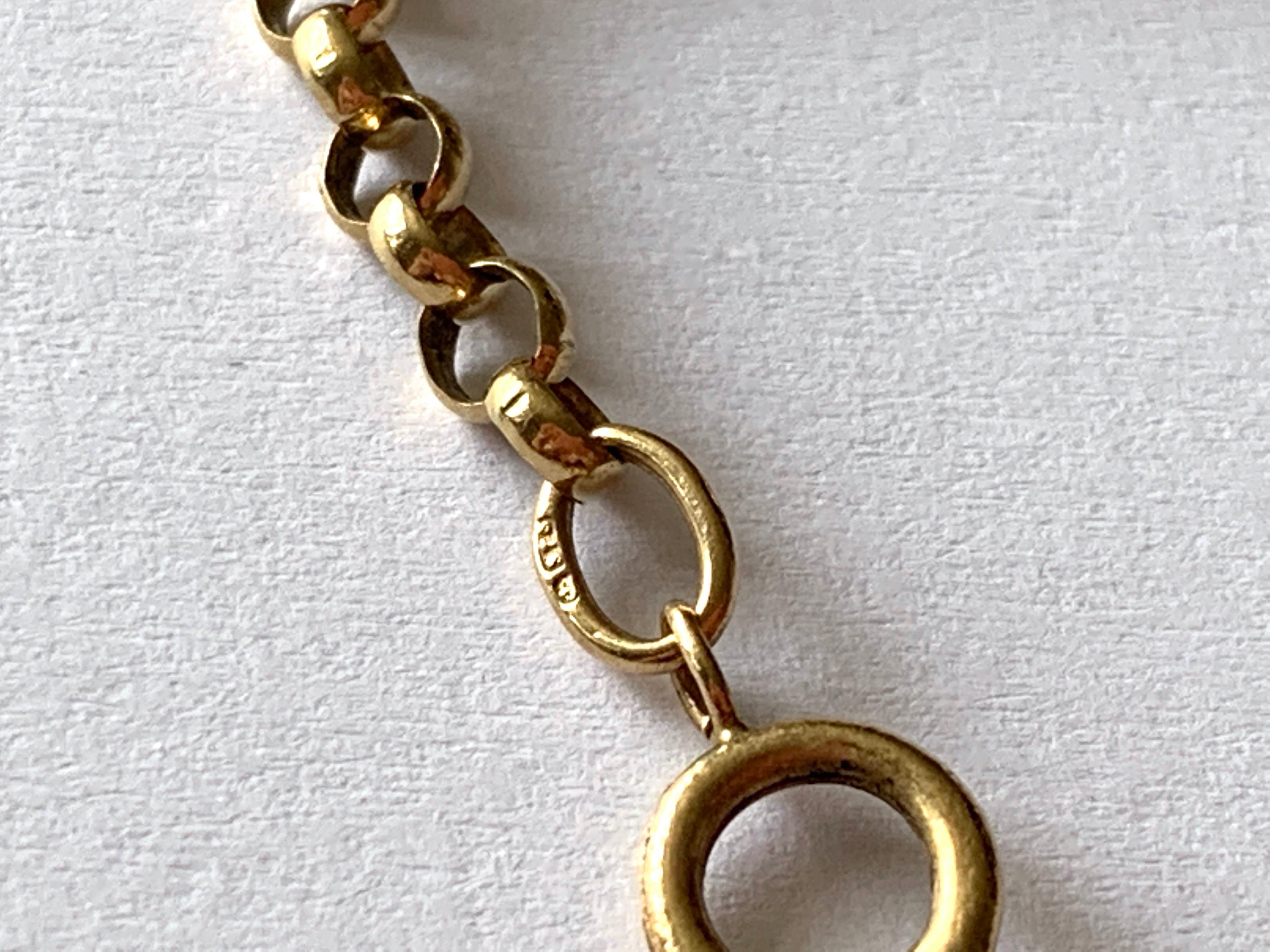 9ct Gold Antique Gold Chain In Good Condition For Sale In London, GB