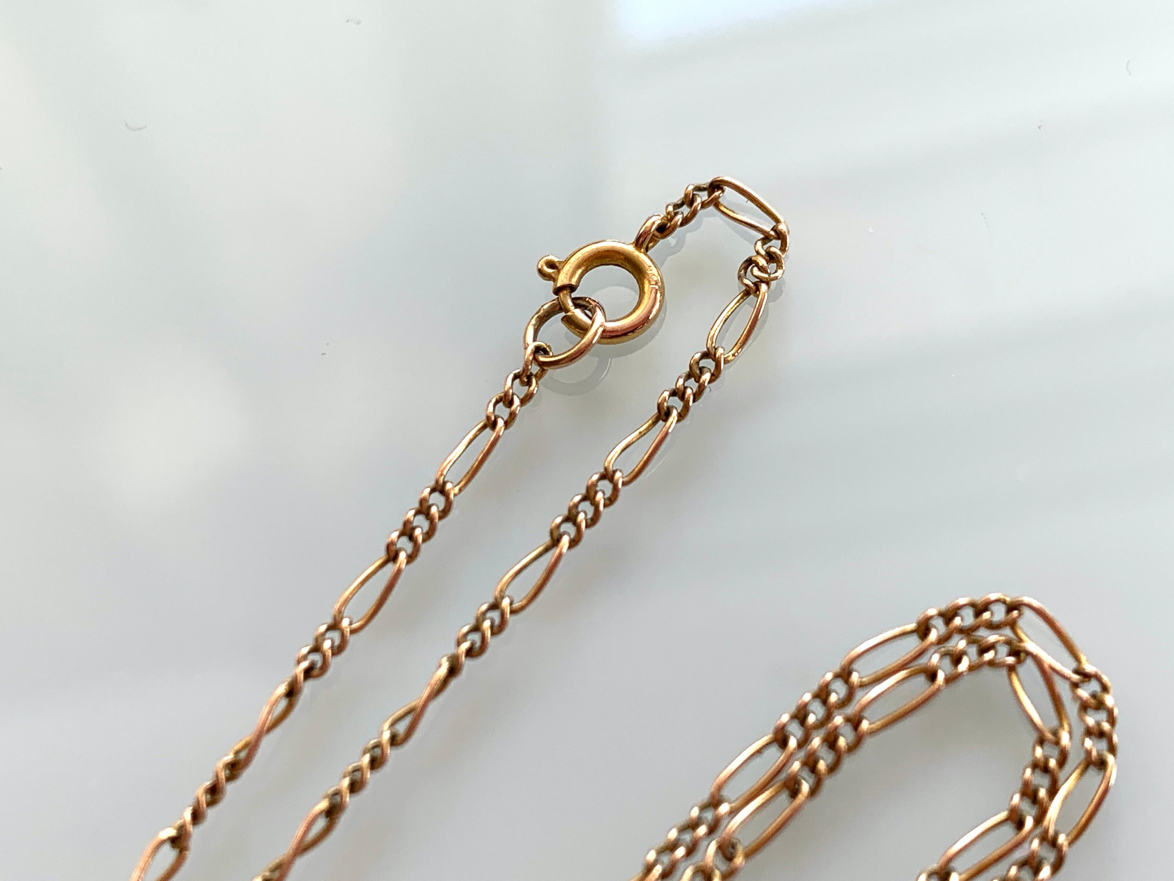9 Karat Gold Antike Türkis & Saatperlen Halskette im Zustand „Gut“ im Angebot in London, GB