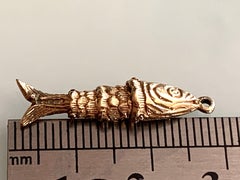 9k Gold Articulated Fish Pendant