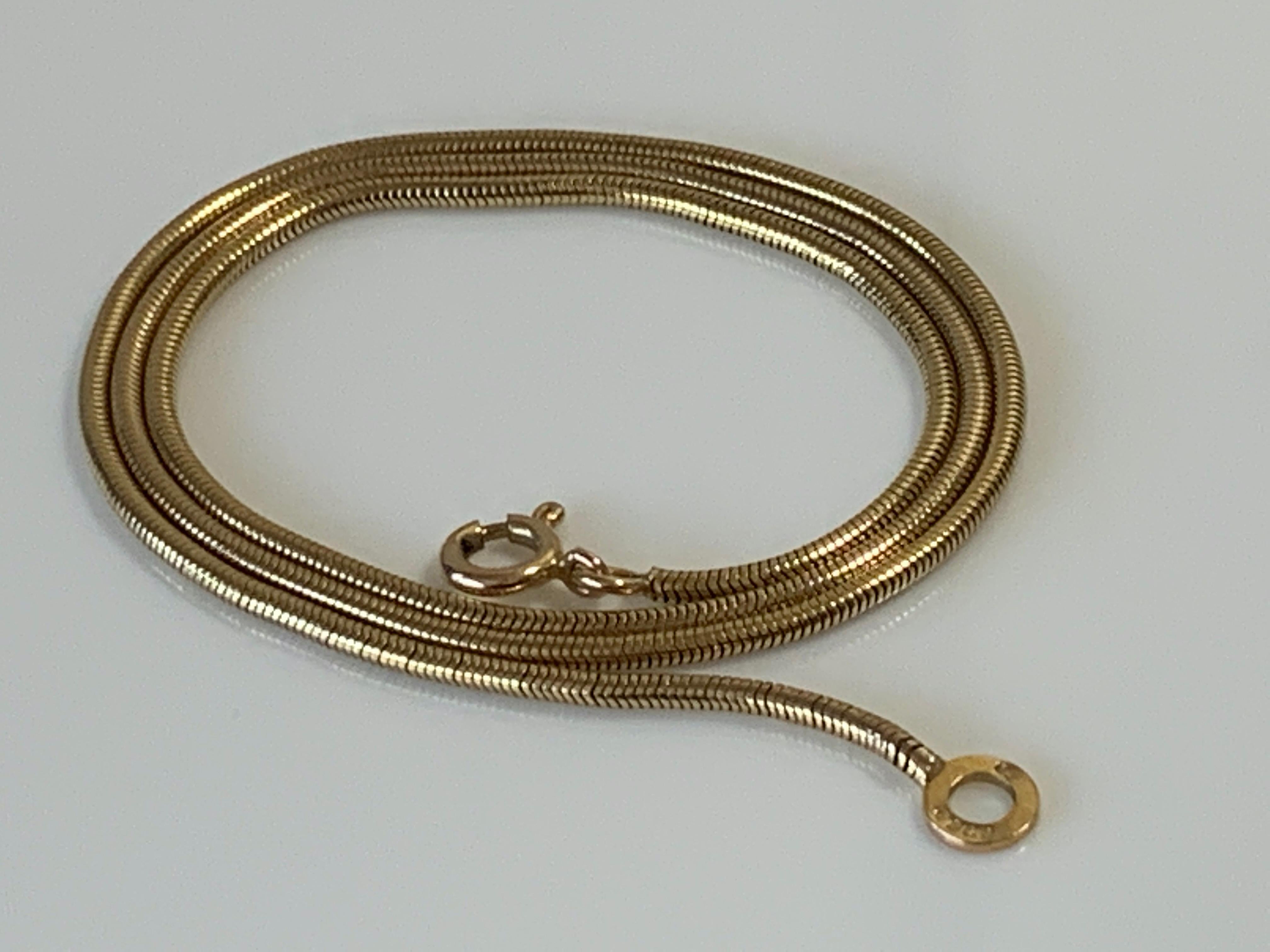 9ct gold snake chain